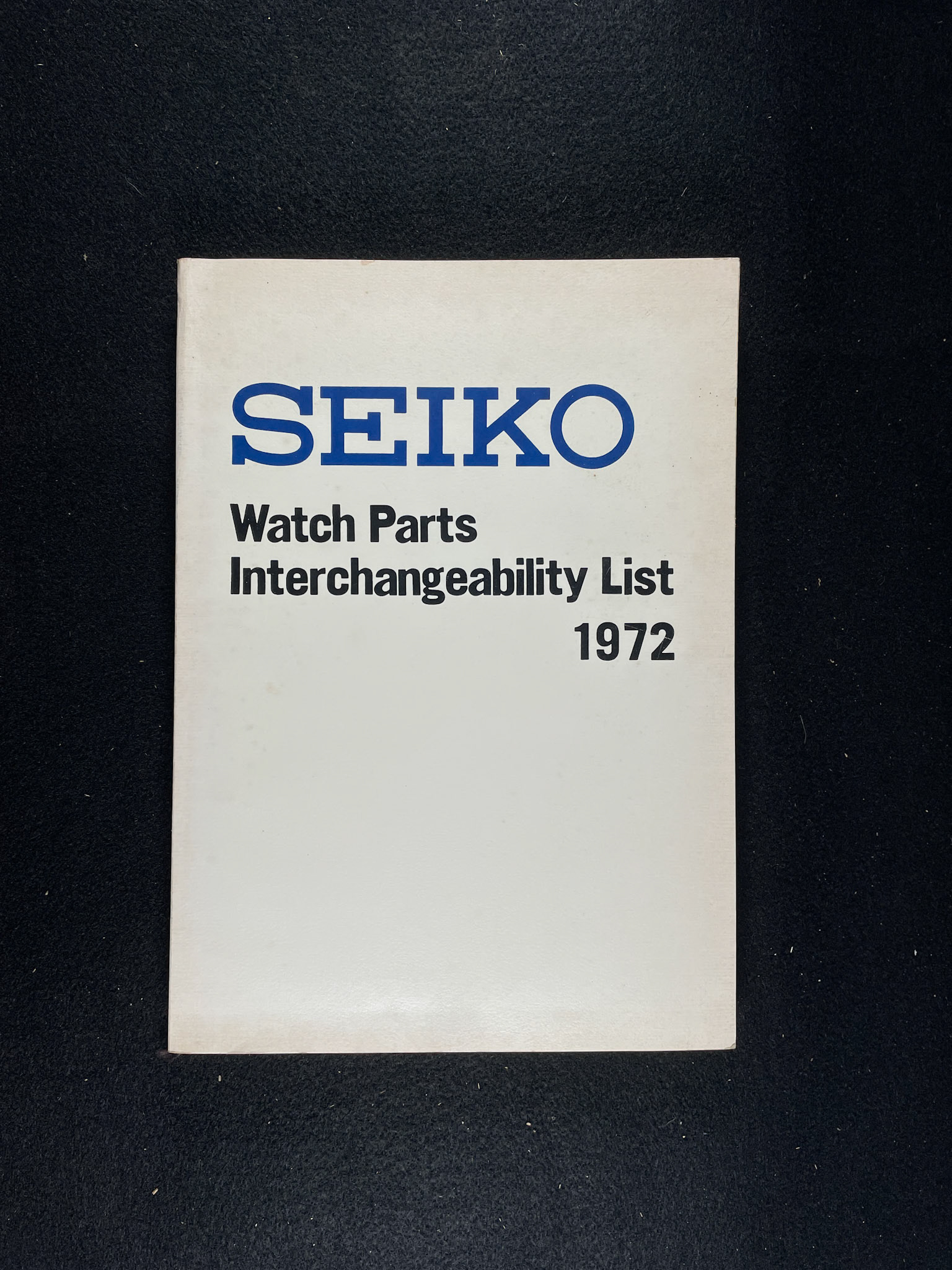 Seiko Watch Parts Interchangeability List 1972