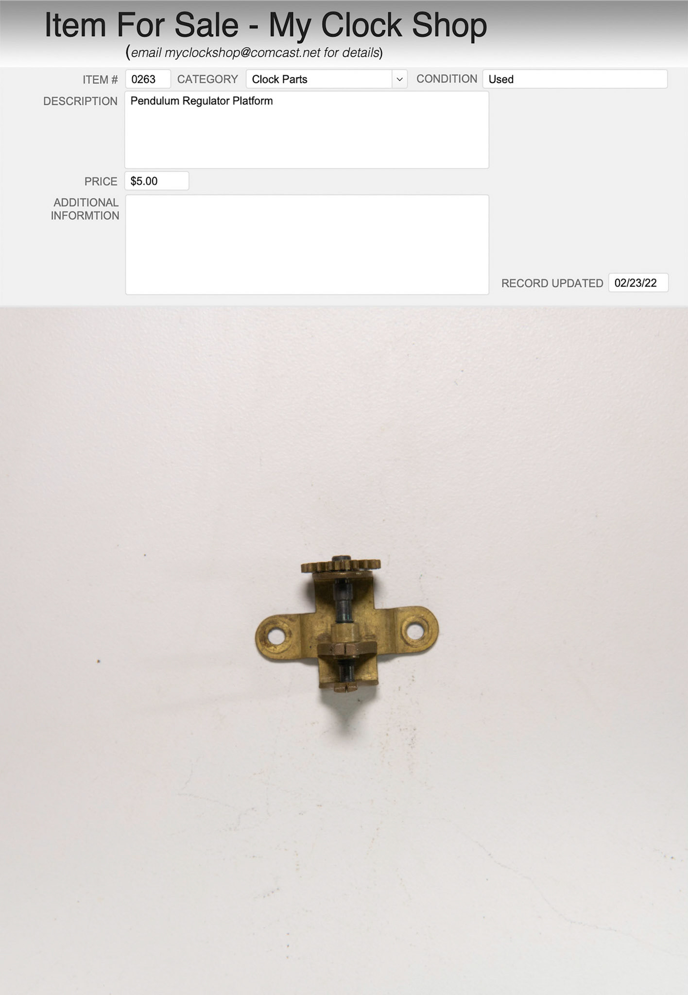 Item # 0263