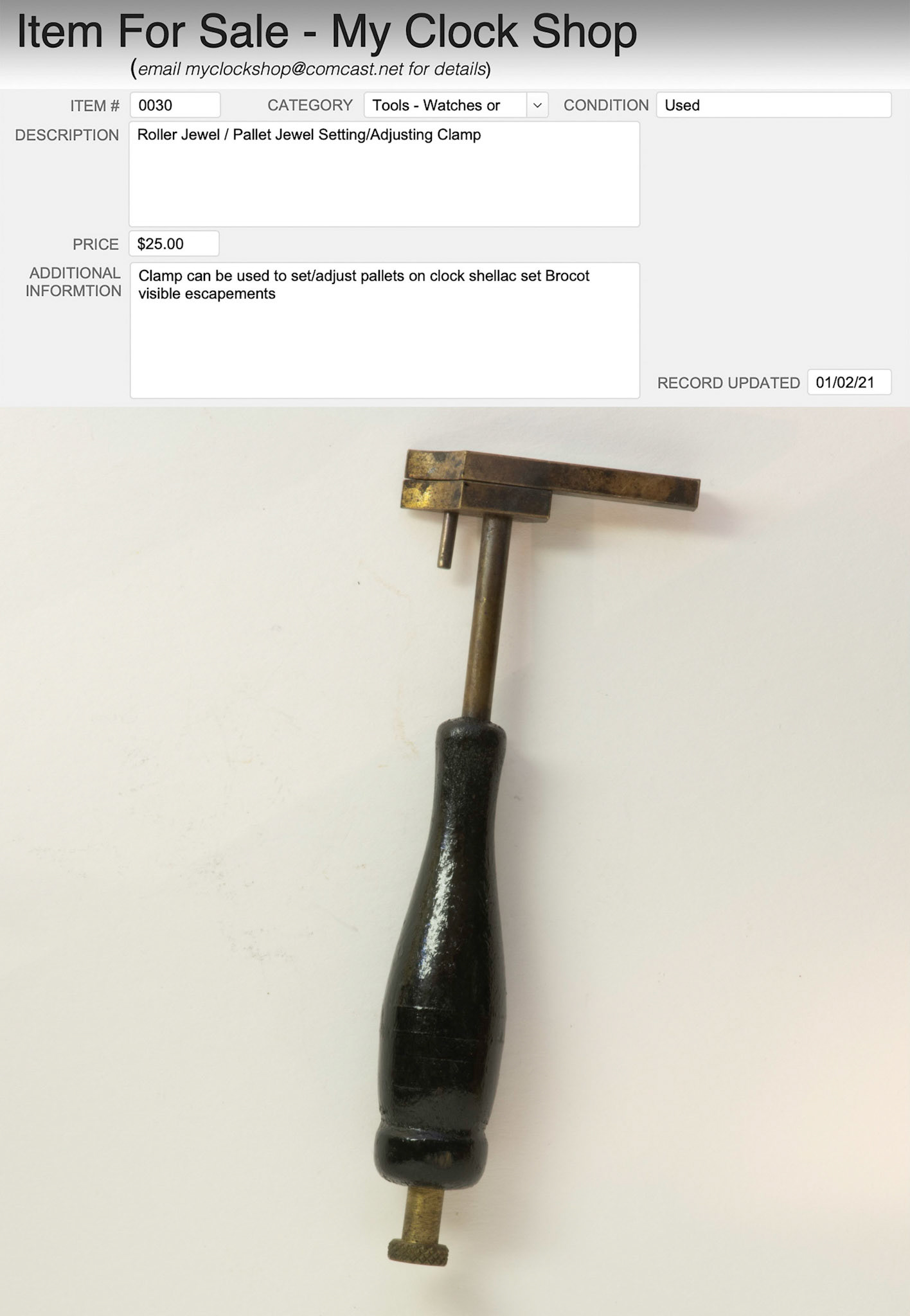 Item # 0030