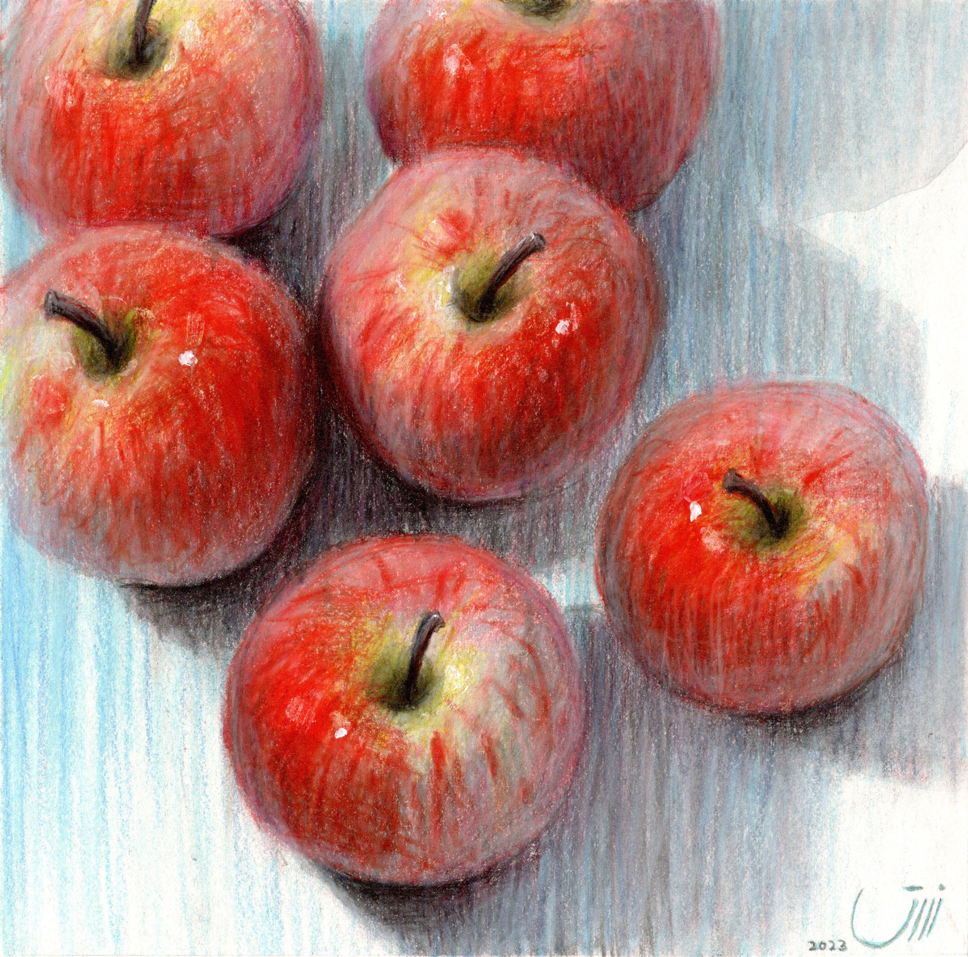 No.190, Mini Apples, 18 x 18 cm