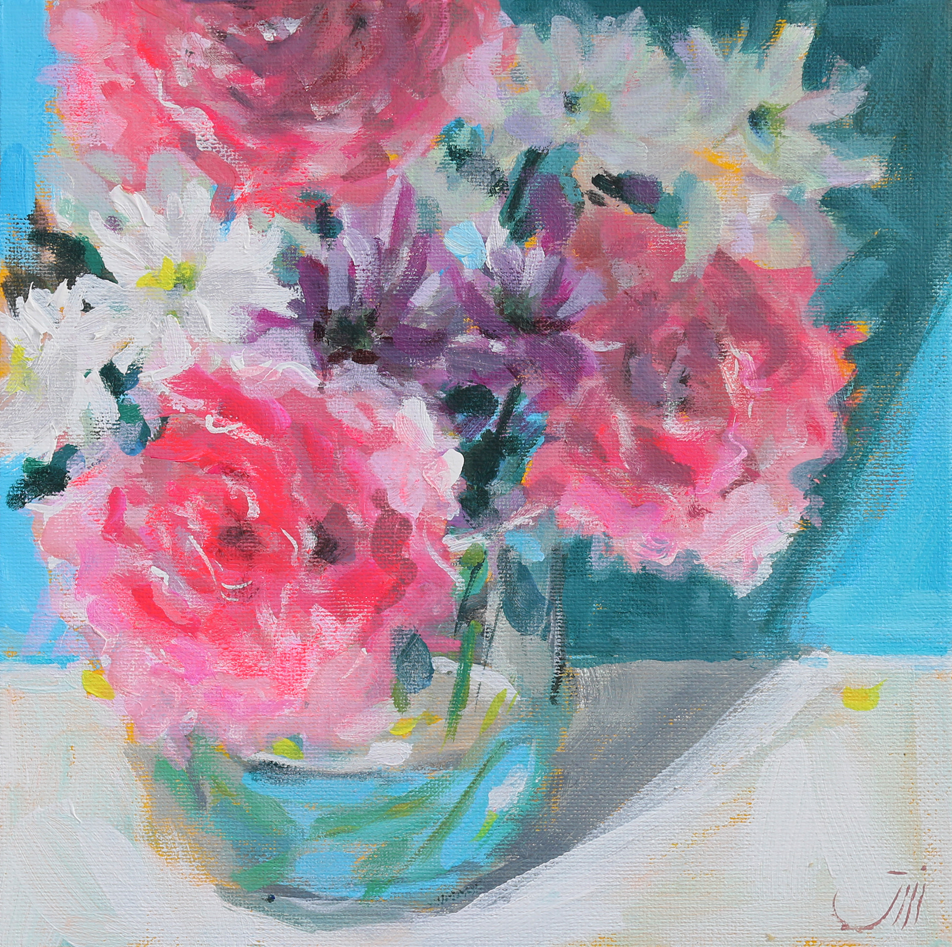 NO.10, Pinks, 20.3 x 20.3 x 0.3 cm