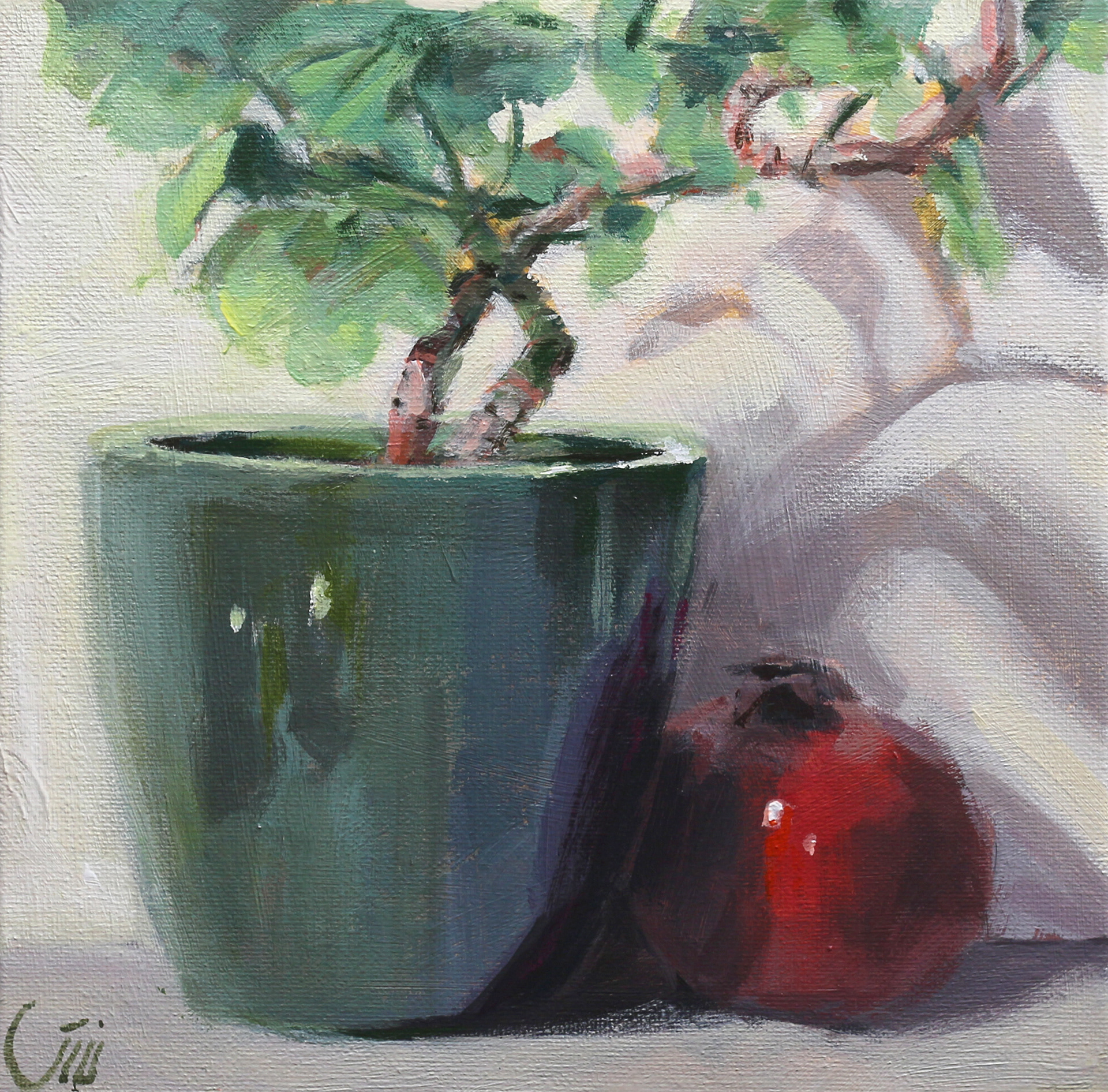 No.12, The Red, 20.3 x 20.3