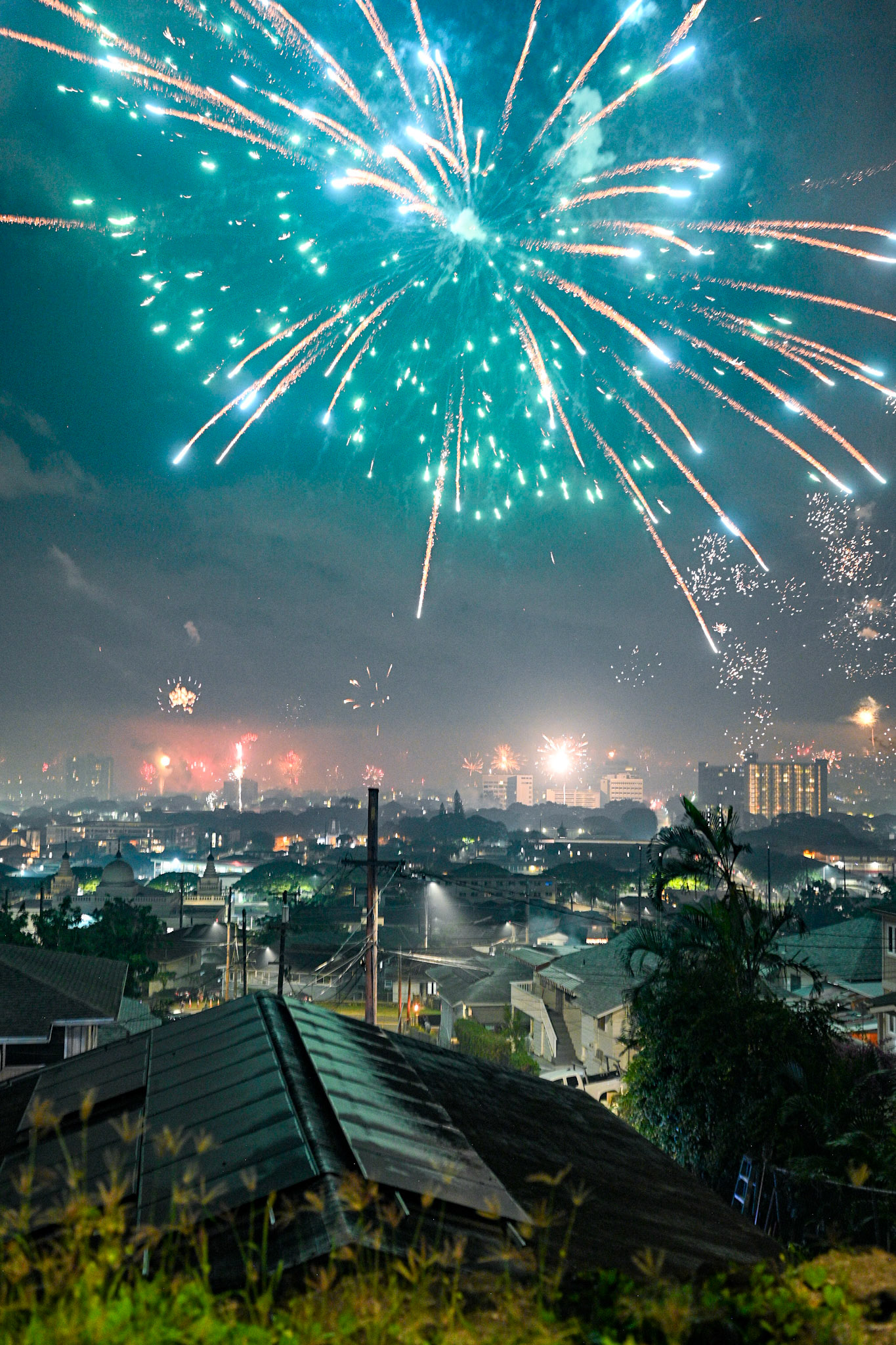 New Year celebrations in Honolulu