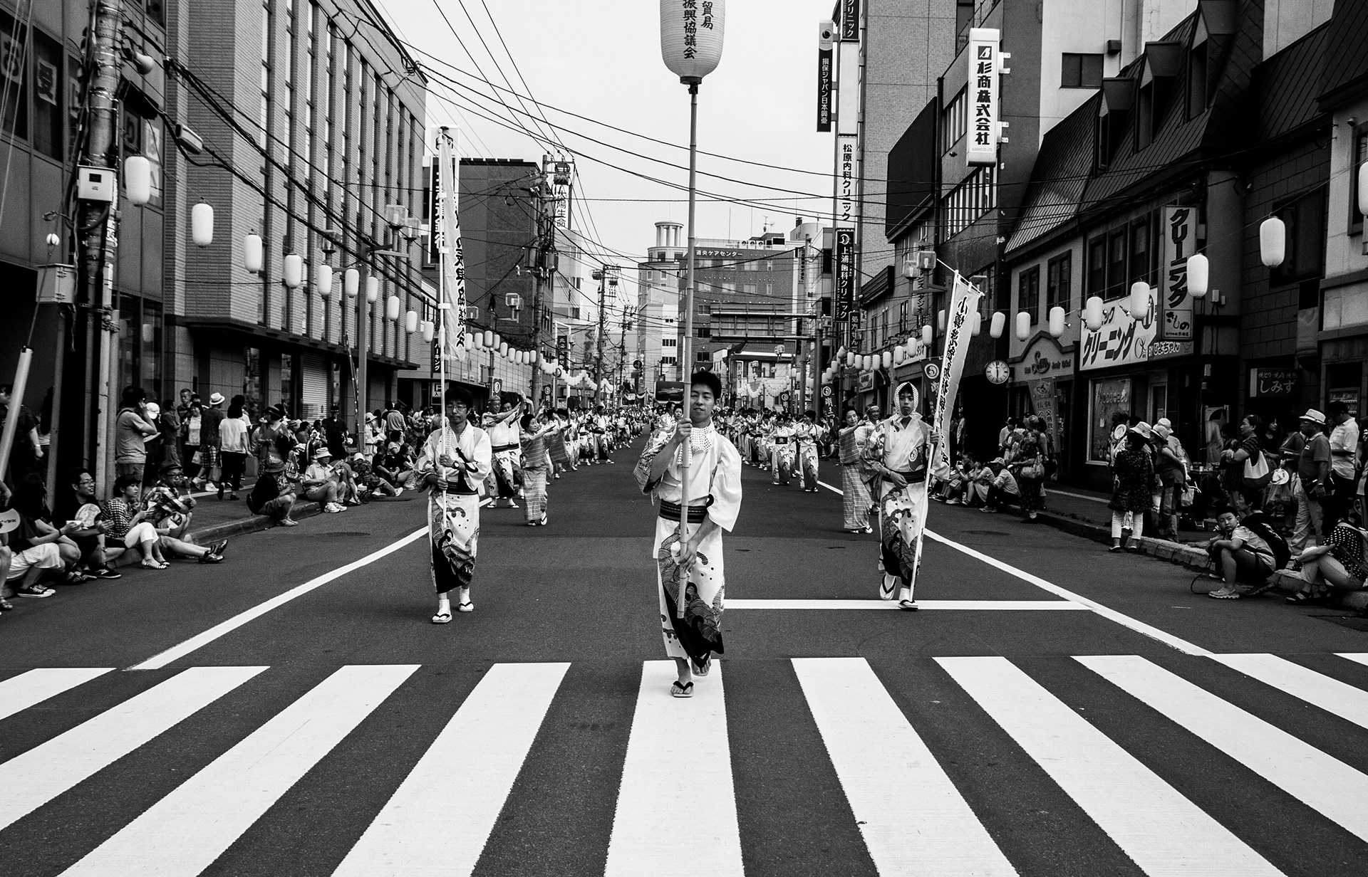 Traditional Japanese march - Otaru, Sapporo