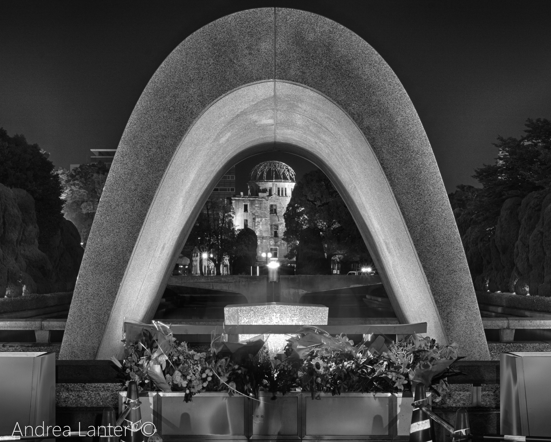 Atomic bomb dome from Hiroshima Peace Memorial Park