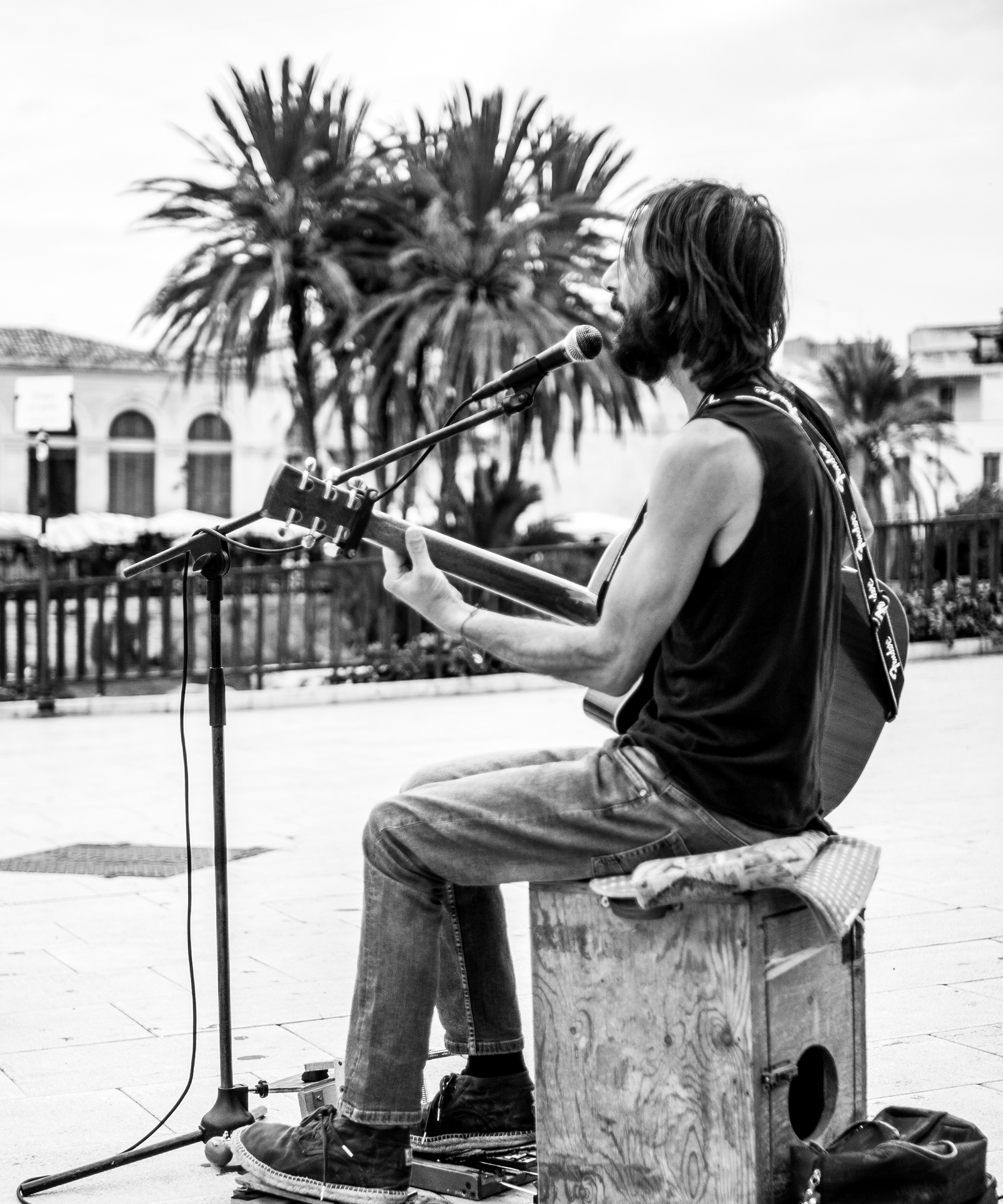 Street performer in Ortigia - Siracusa
