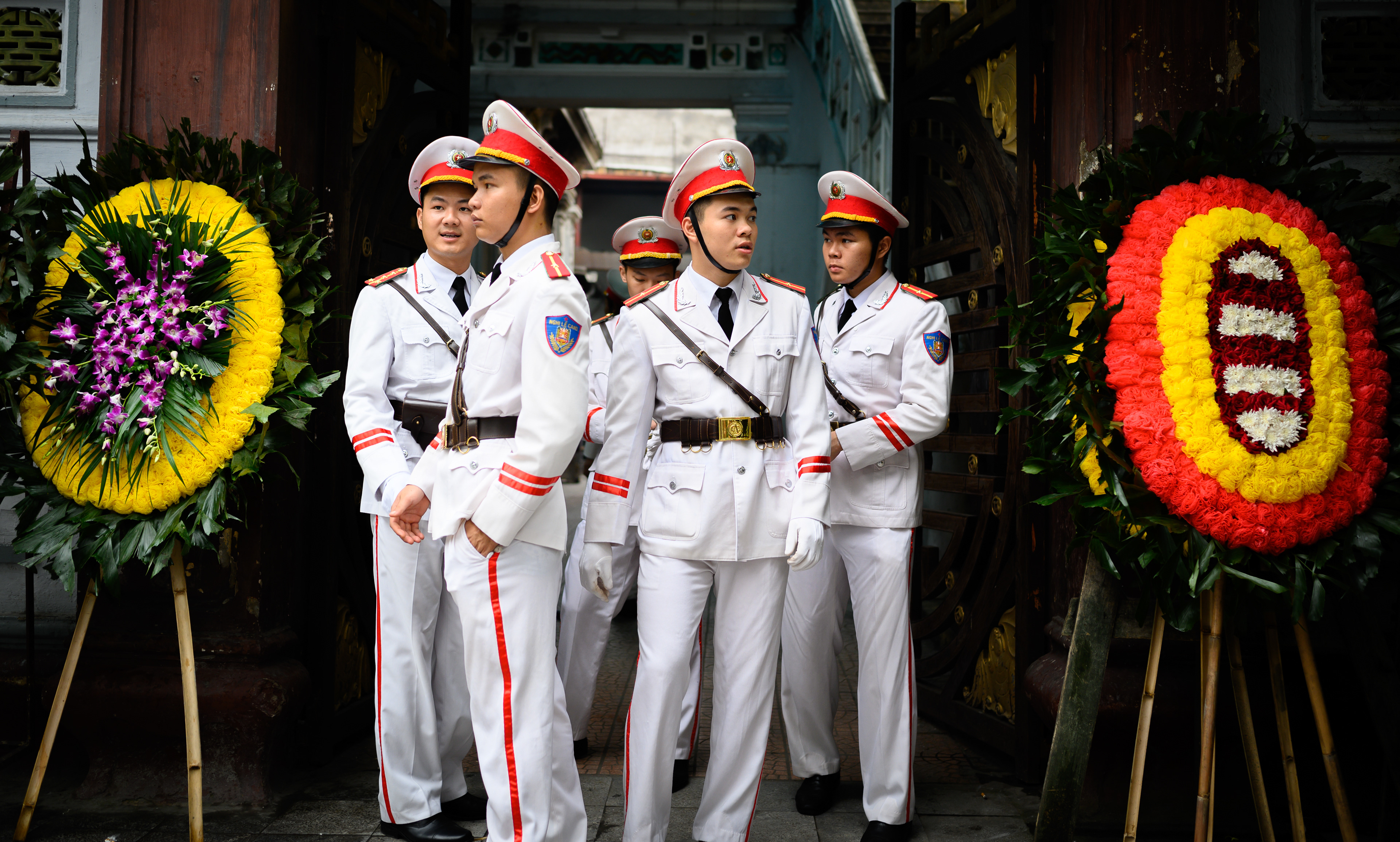 Military funeral in Hanoi