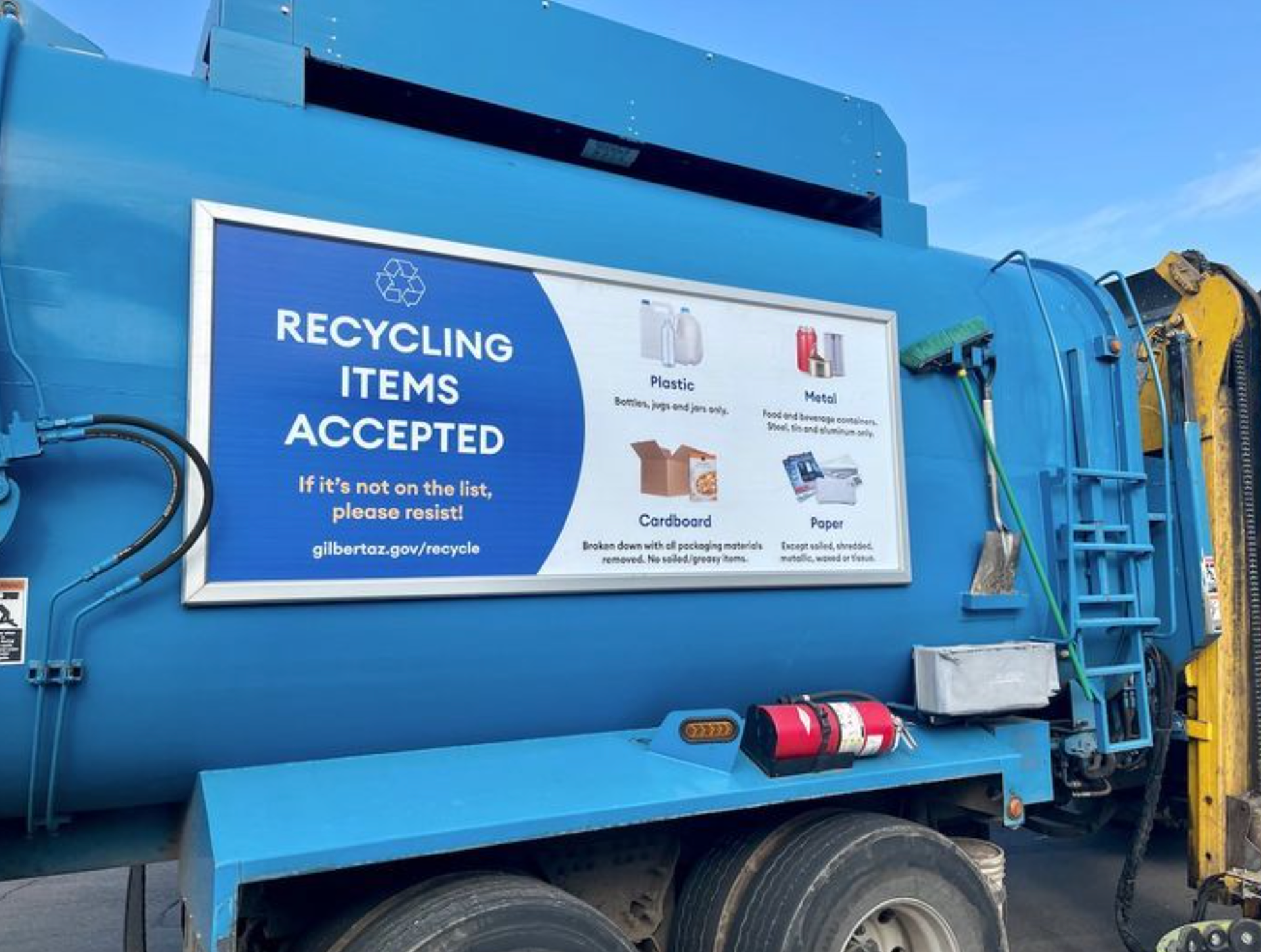 Gilbert Trash Truck Signage