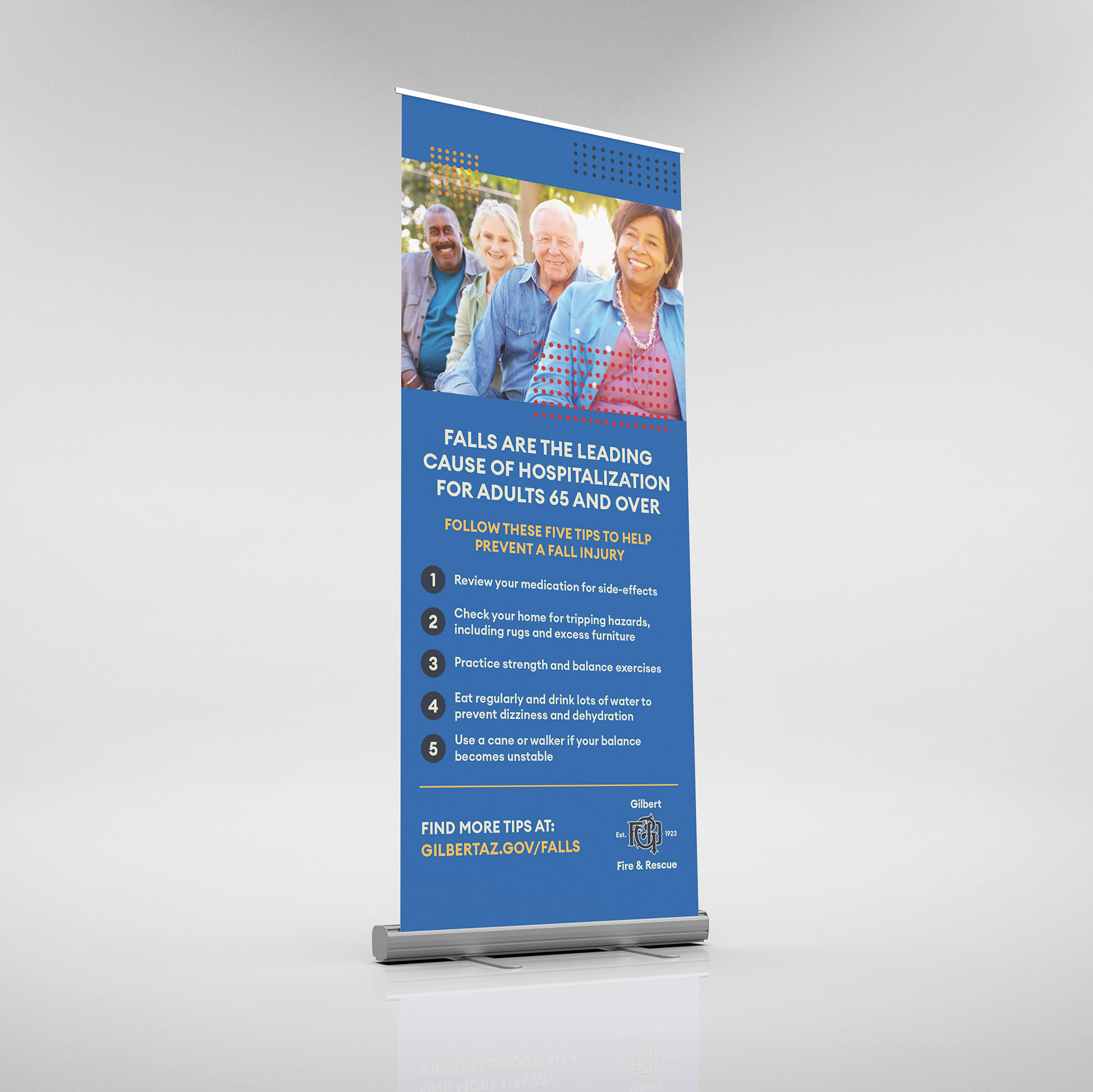 Gilbert Fire Banner Stand