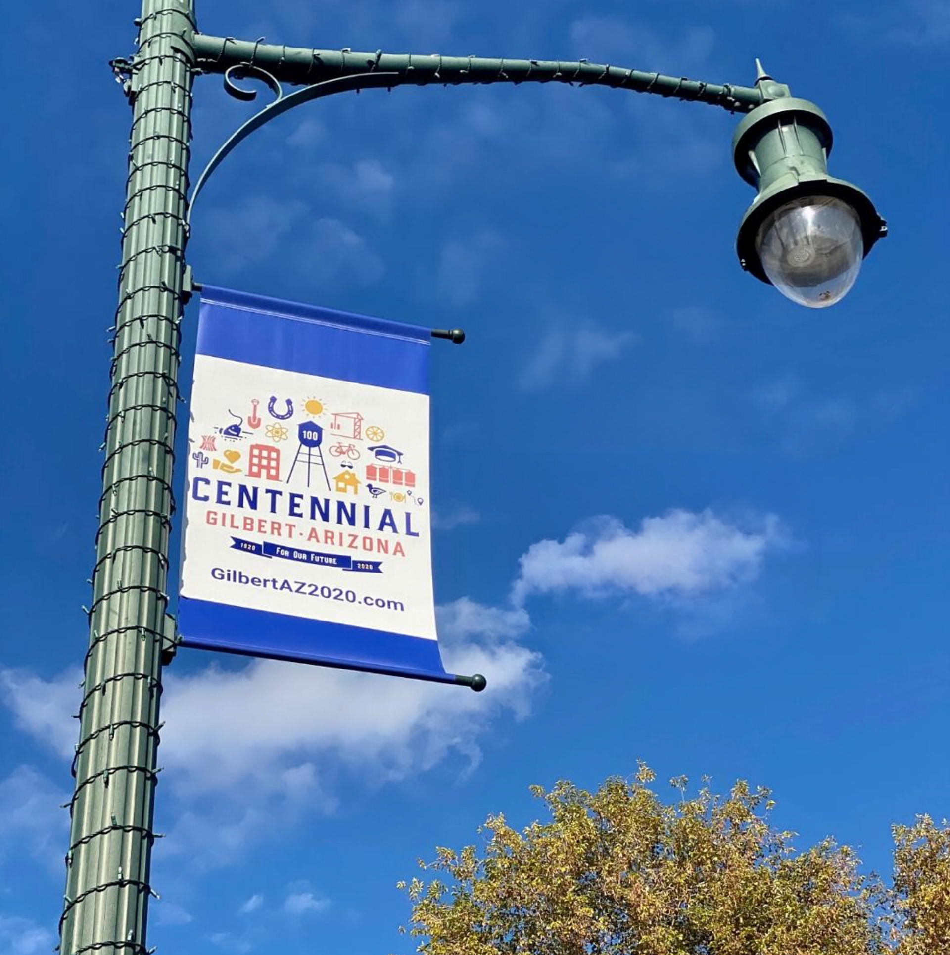 Gilbert Centennial Pole Banners