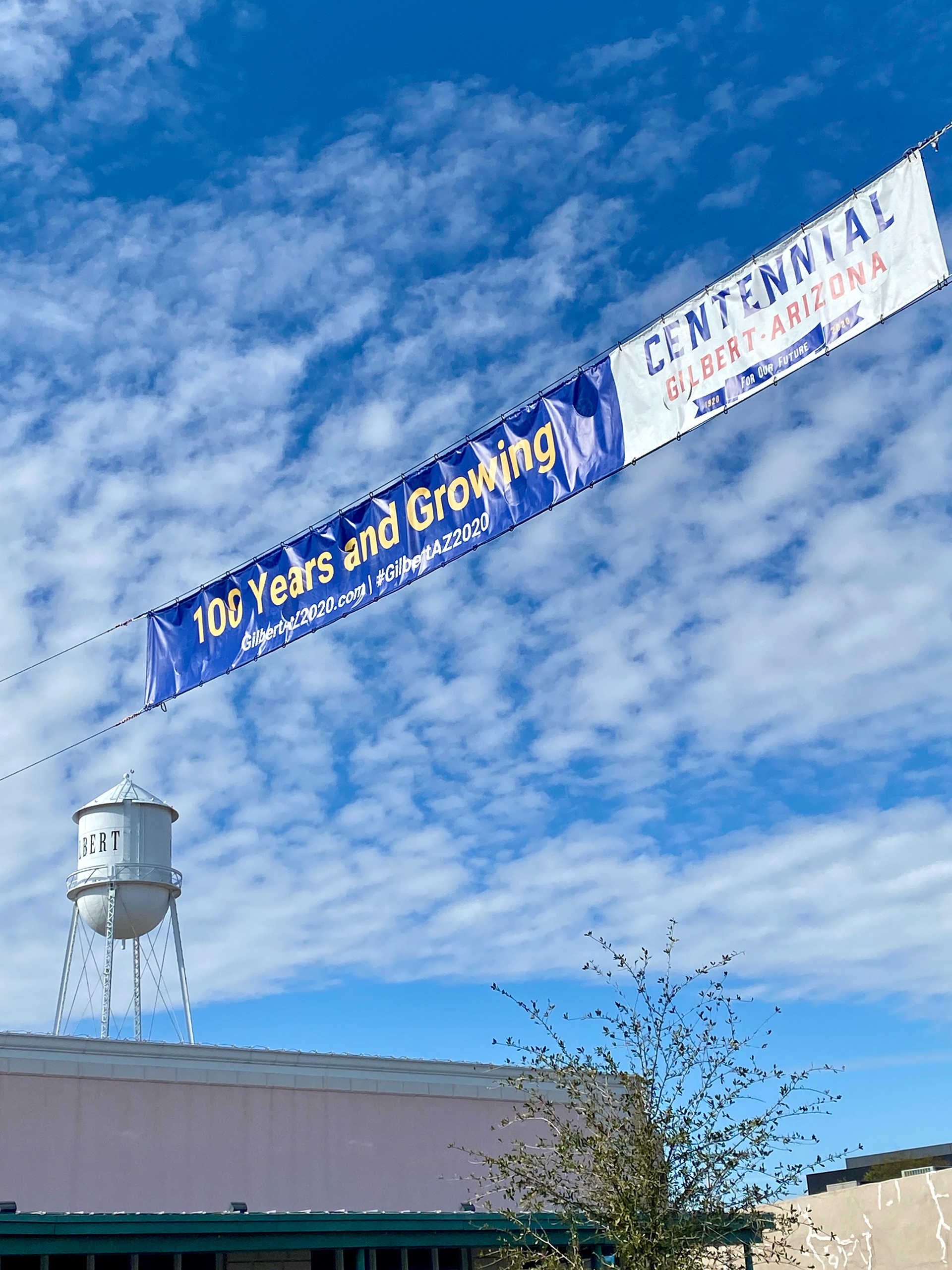 Gilbert Centennial Road Banner