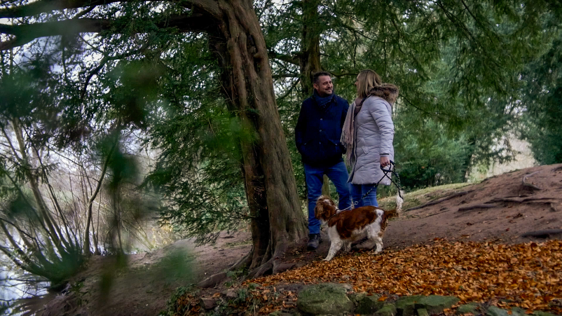 B-Roll video and stills of Natalie and Luke in their grounds at their Home