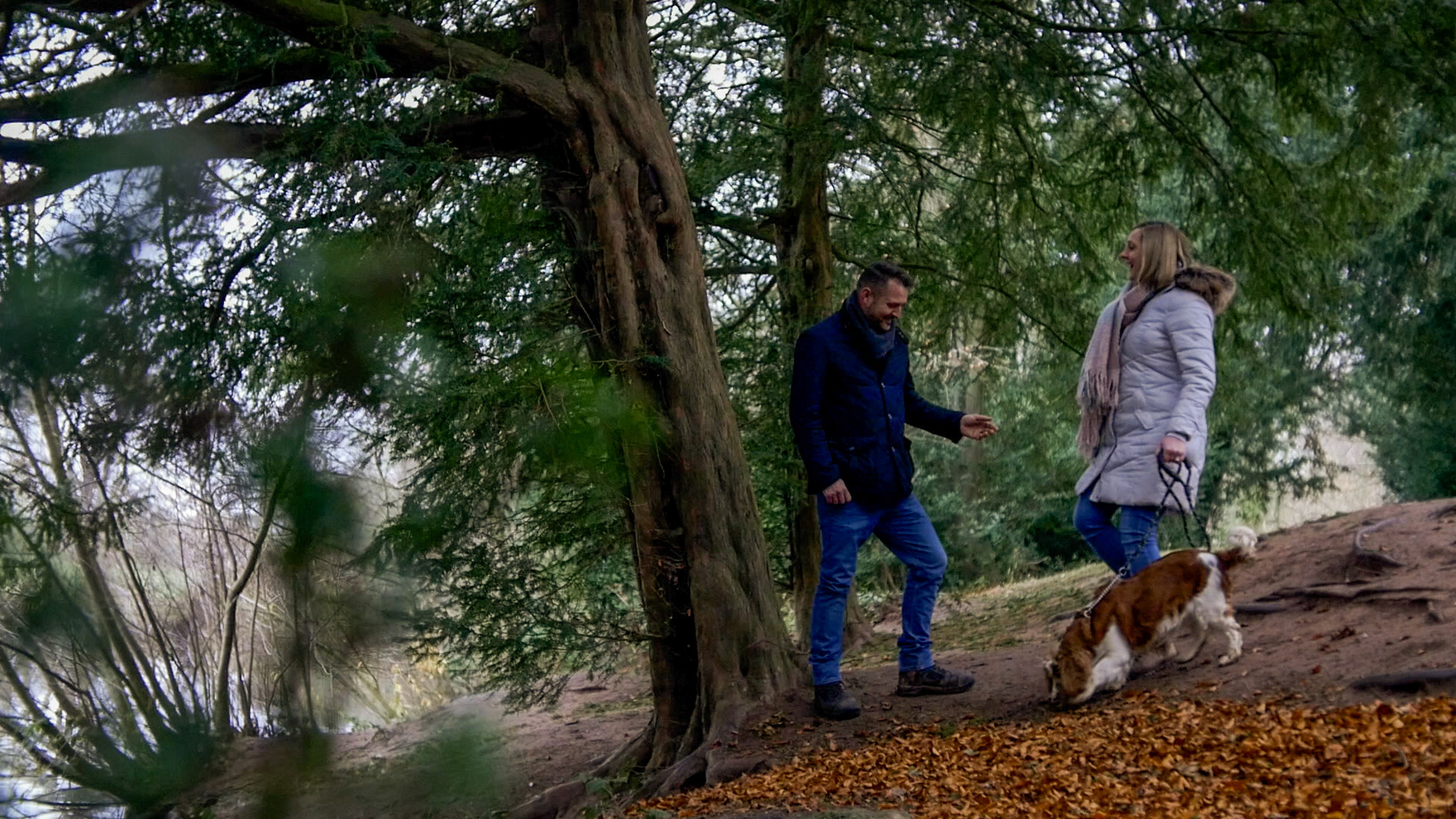 B-Roll video and stills of Natalie and Luke in their grounds at their Home