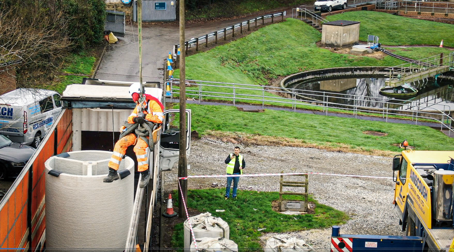 United Utilities Water Chamber Installation at Weaverham Water Treatment Plant