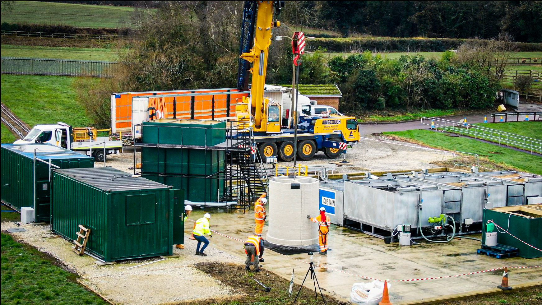 United Utilities Water Chamber Installation at Weaverham Water Treatment Plant
