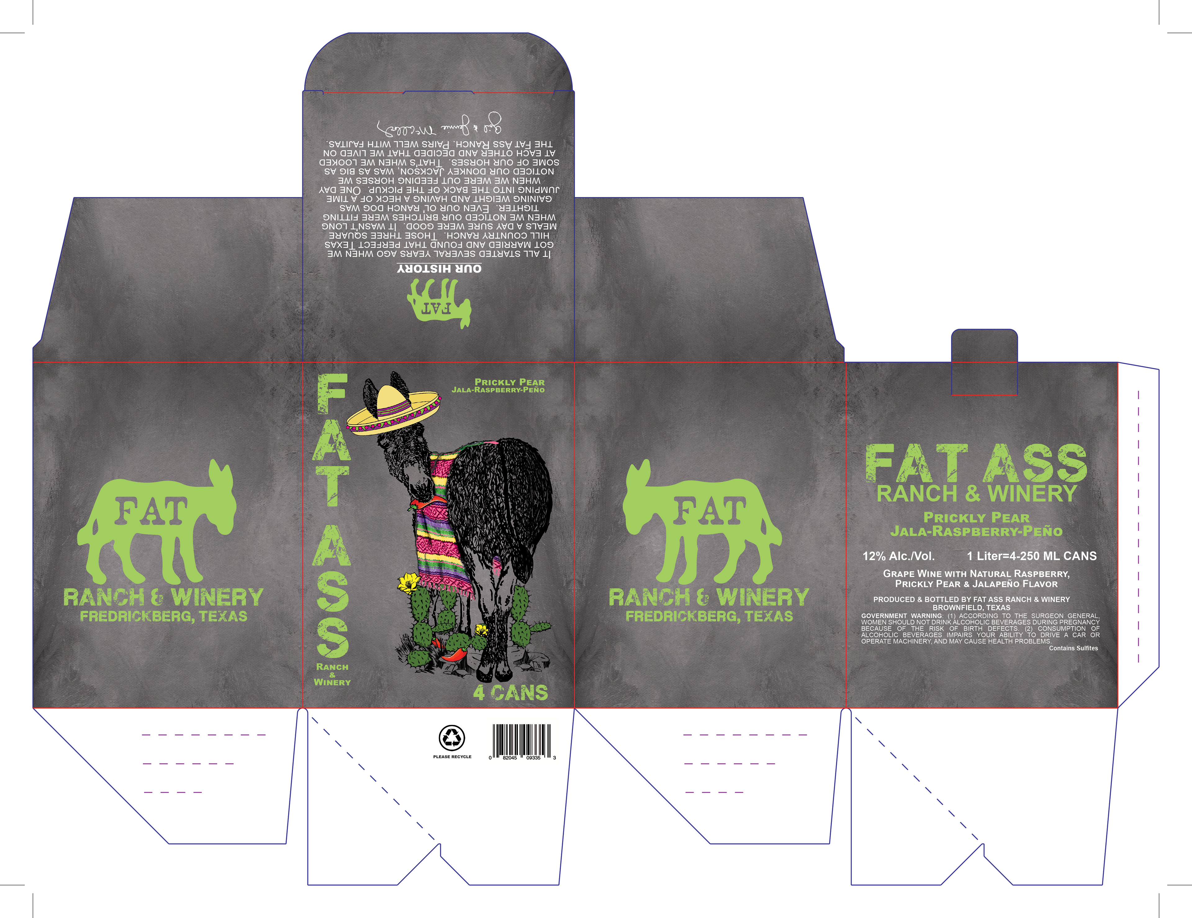 4-pack box design