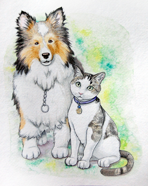 Watercolor Pet Portrait