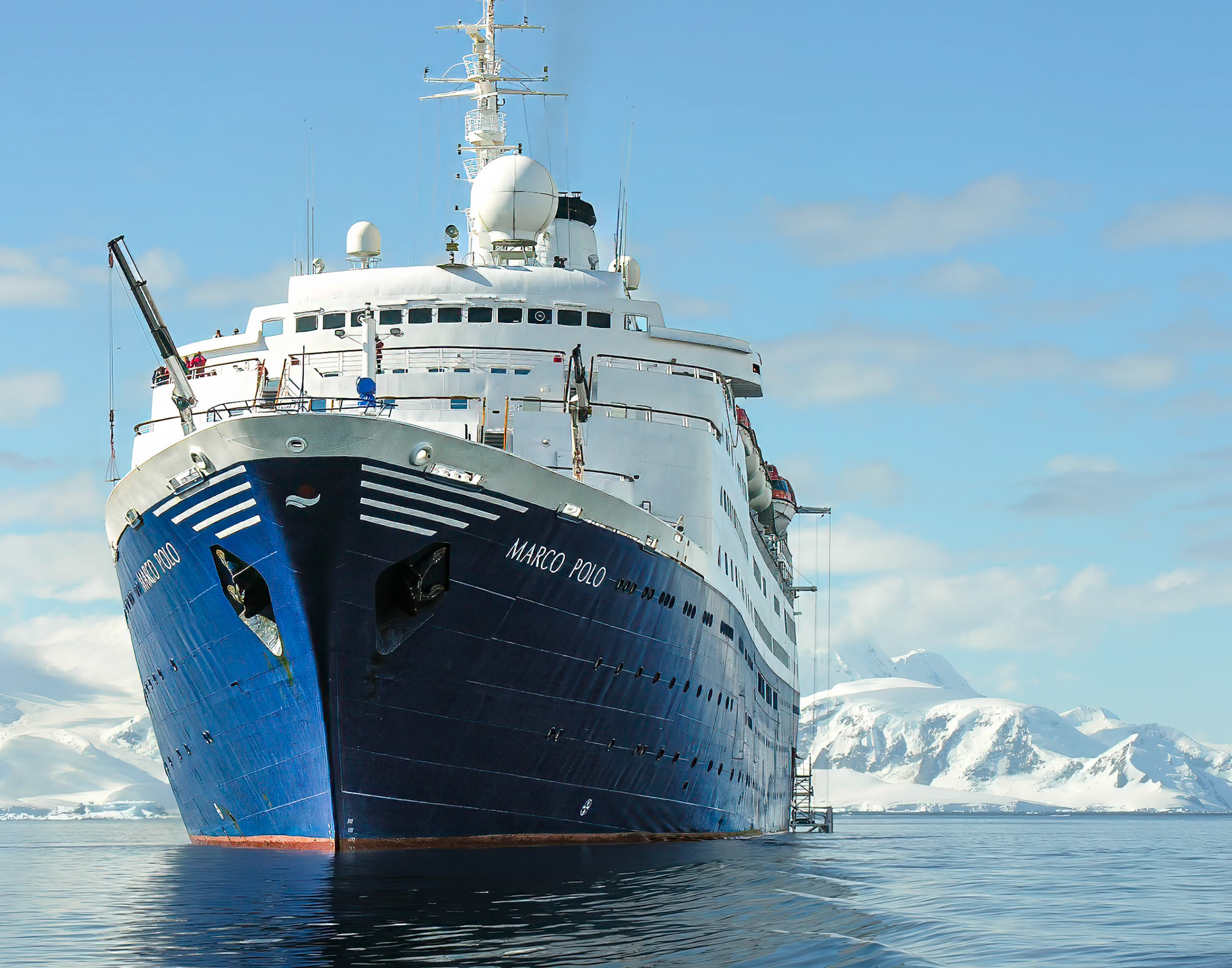 MS Marco Polo in the Antarctic - Ship Awaiting