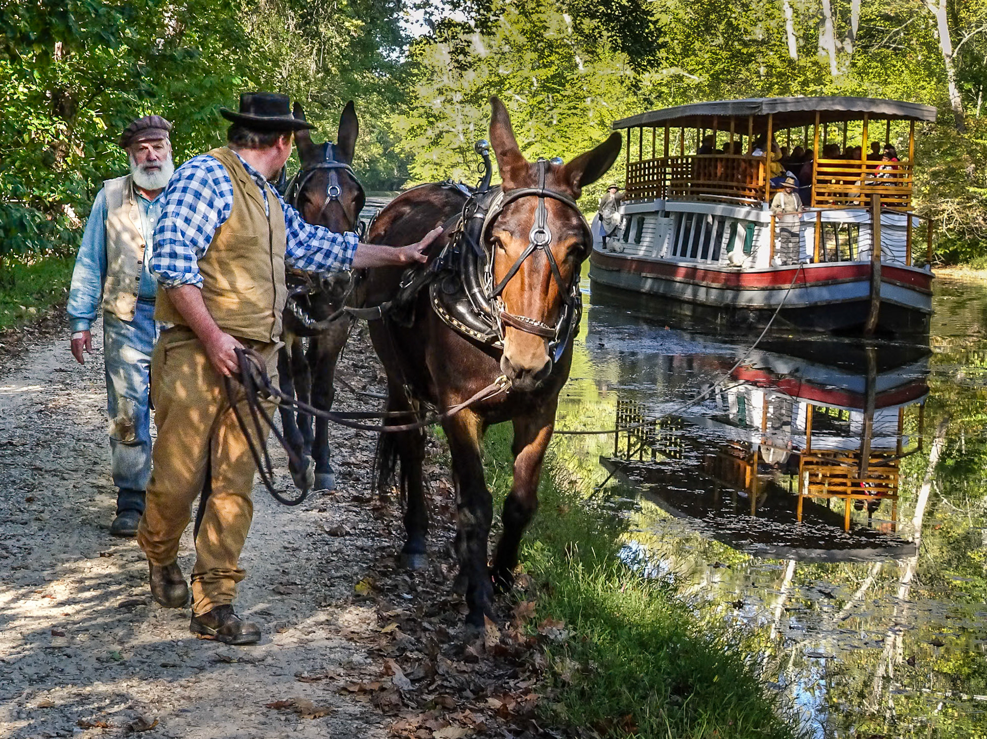 Chesapeakee &amp; Ohio Canal as seen in the 1870's