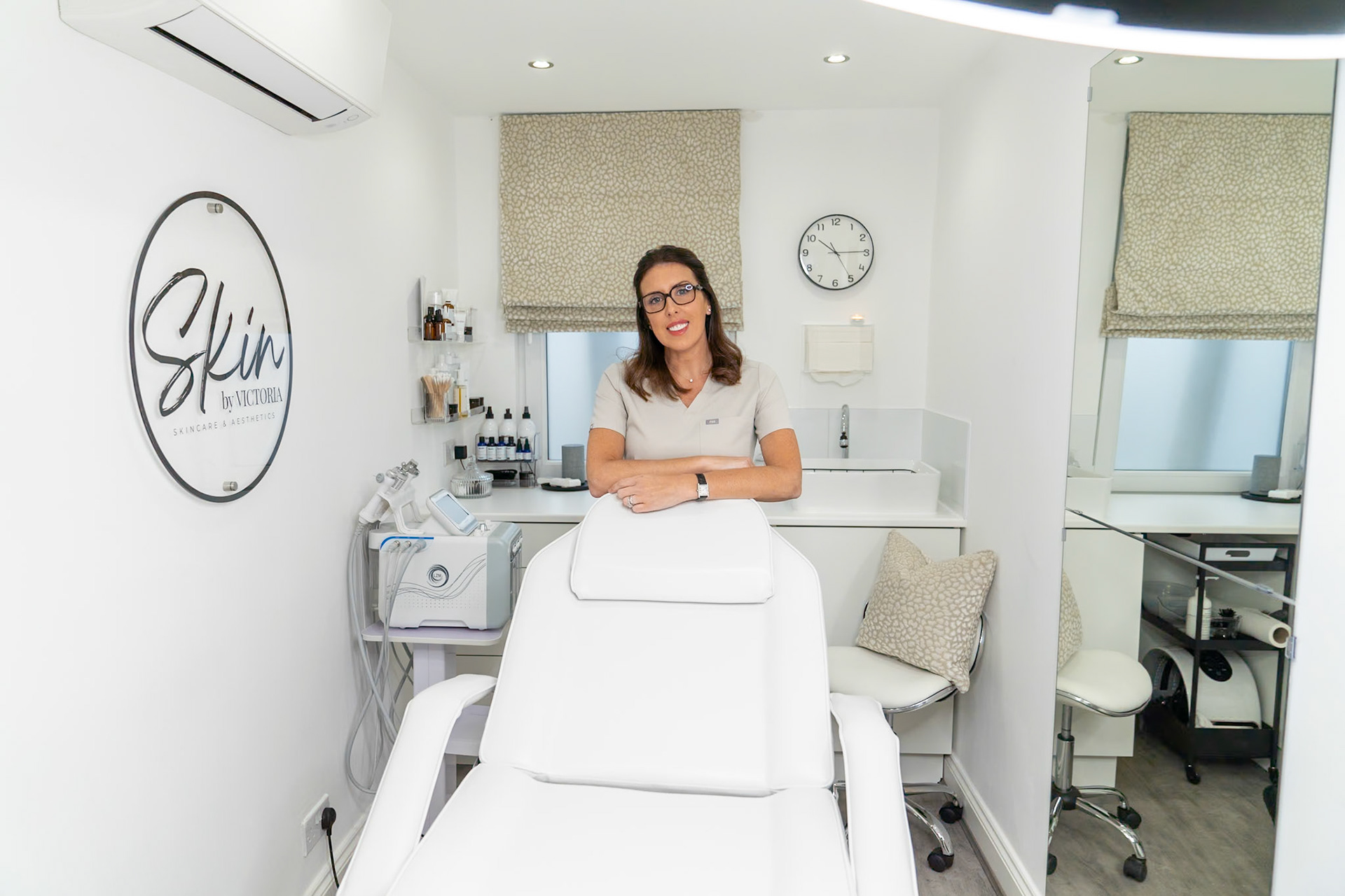 Beauty clinic treatment room