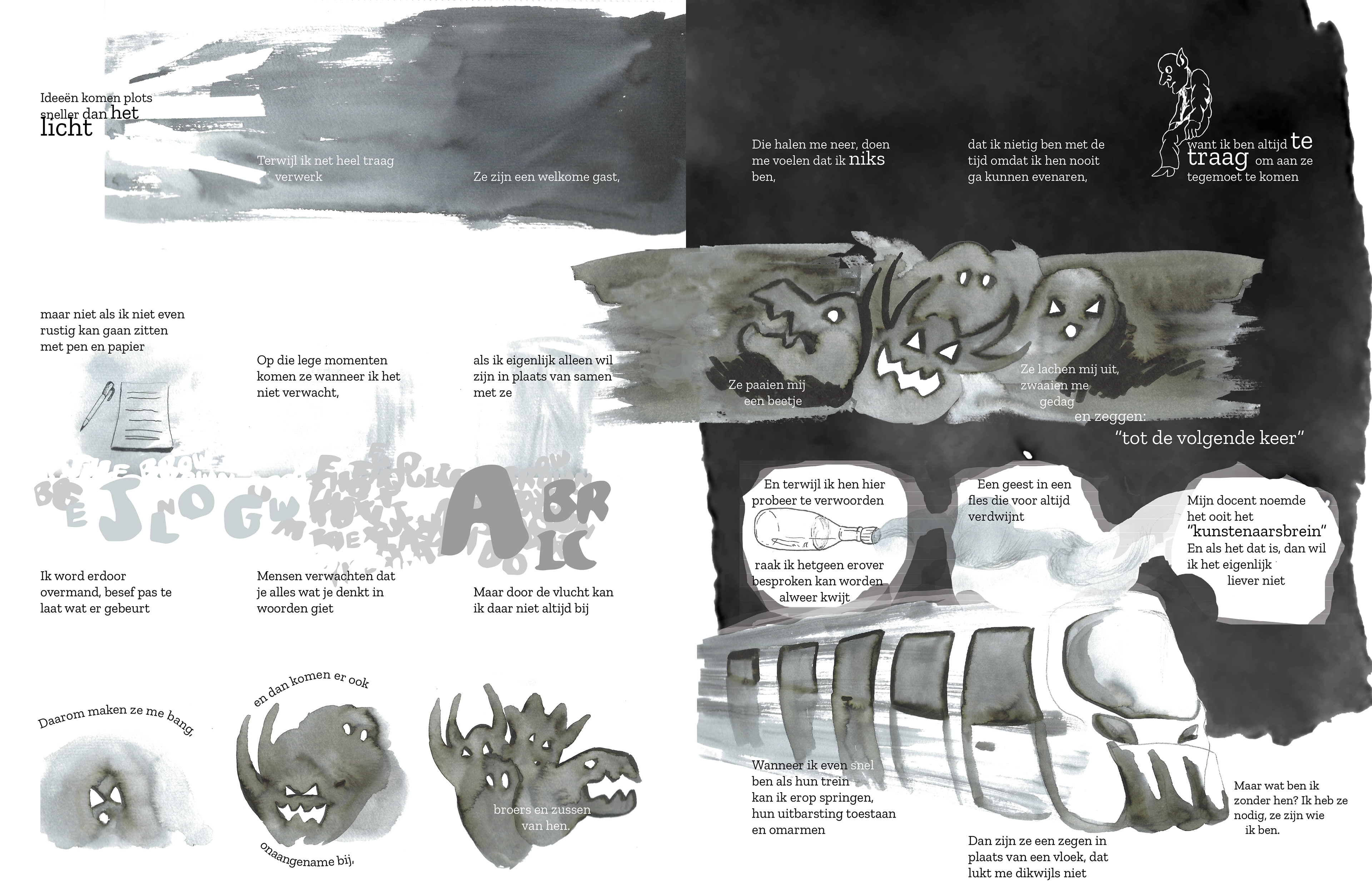 Graphic novel, Indian ink on paper © 2022