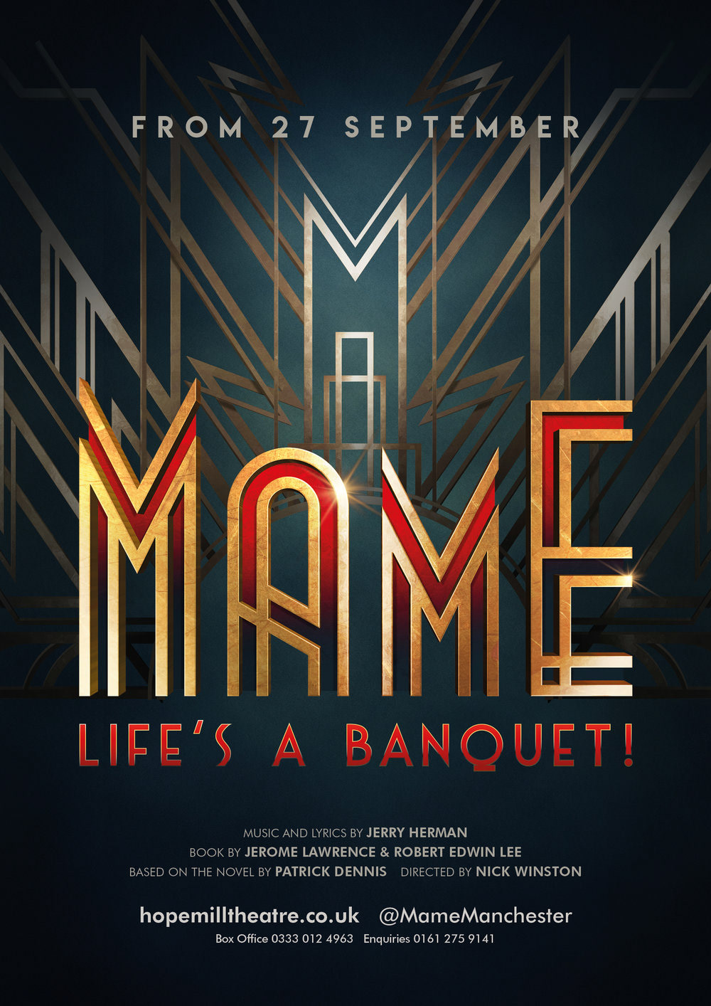 Mame musical theatre poster