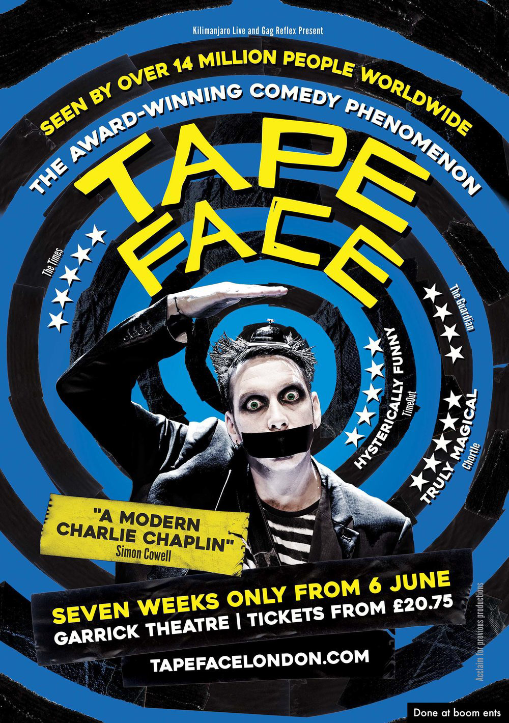 Tape Face theatre poster