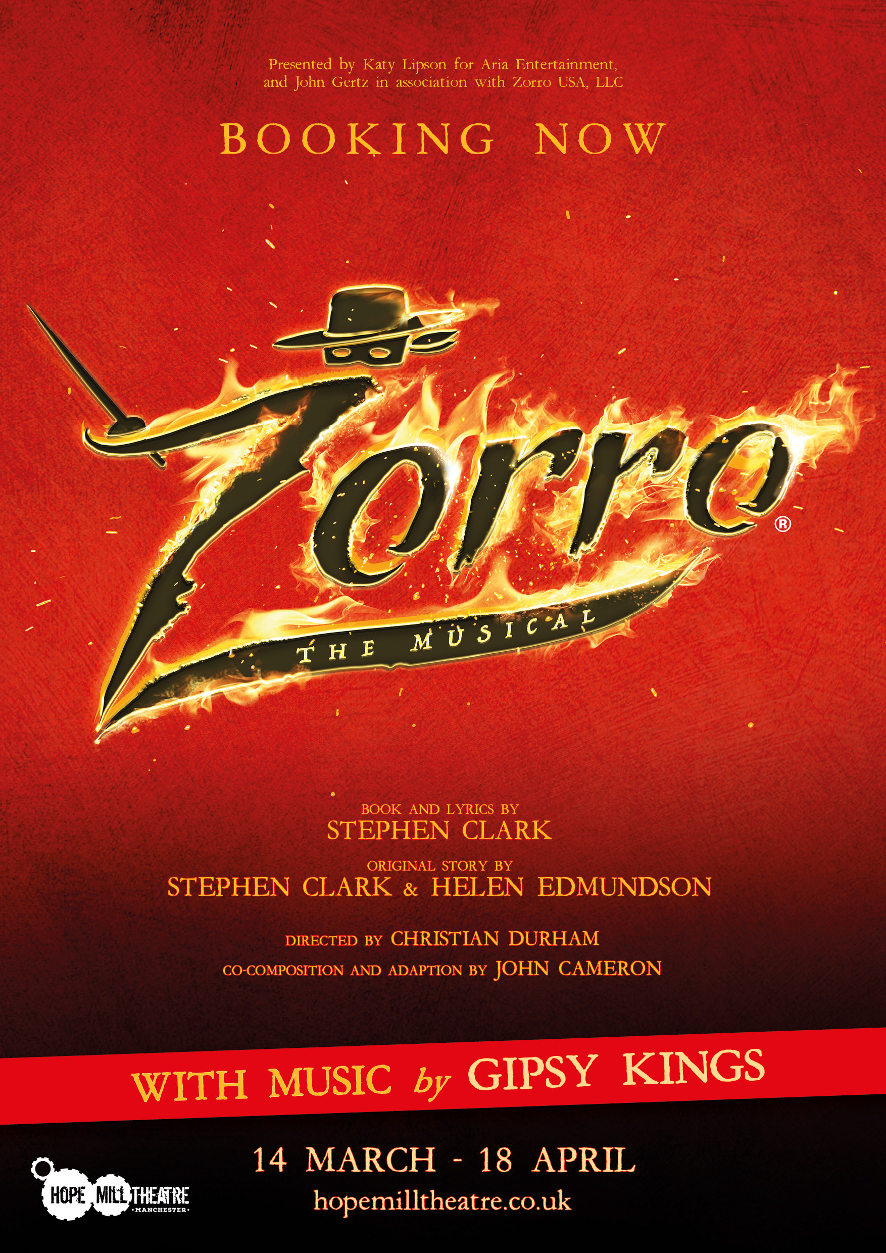 Zorro Musical theatre poster