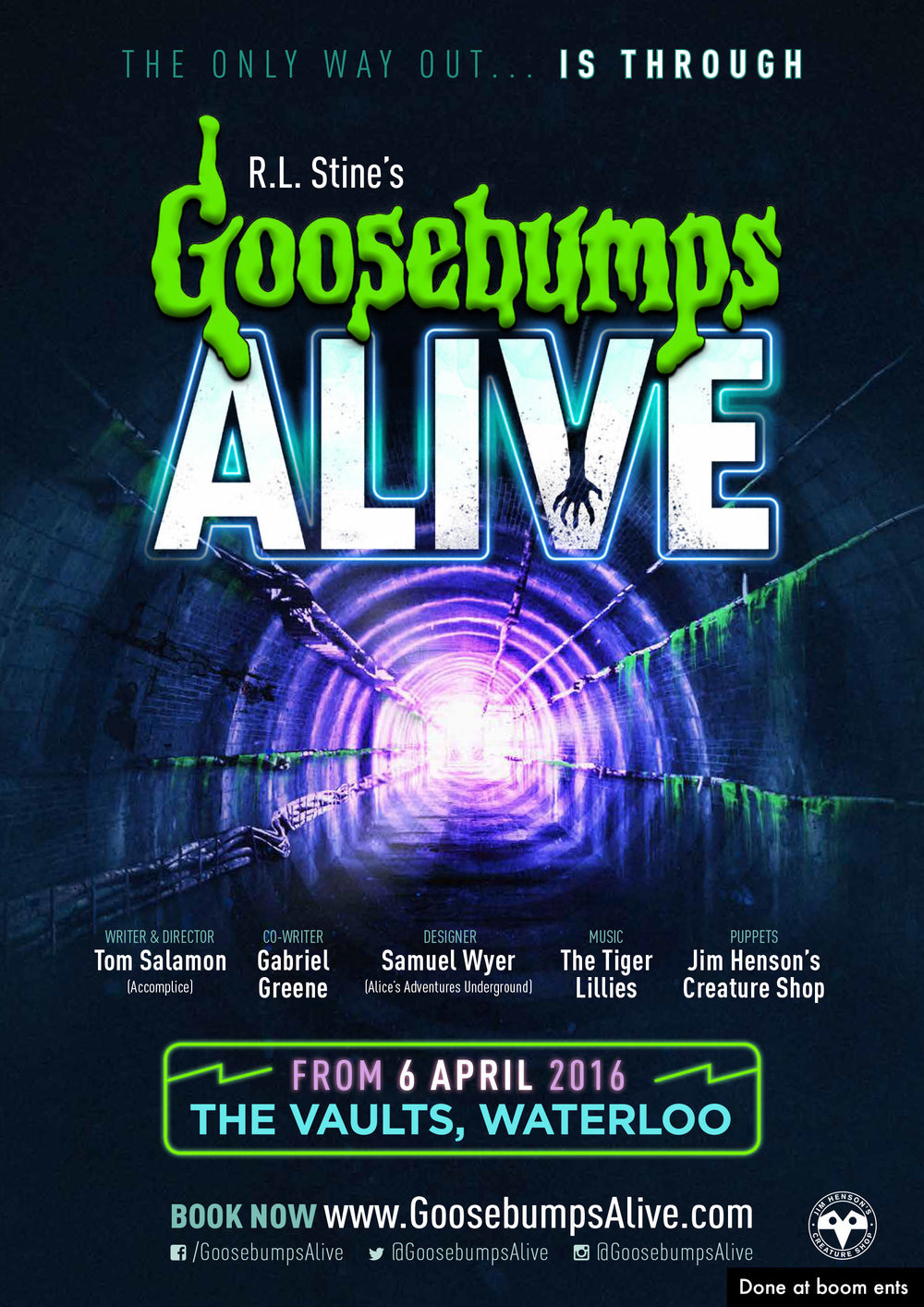 Goosebumps Alive theatre poster