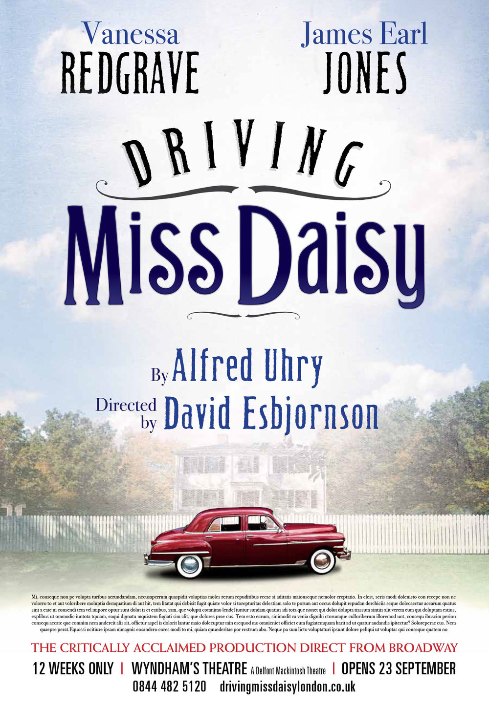 Driving Miss Daisy theatre poster
