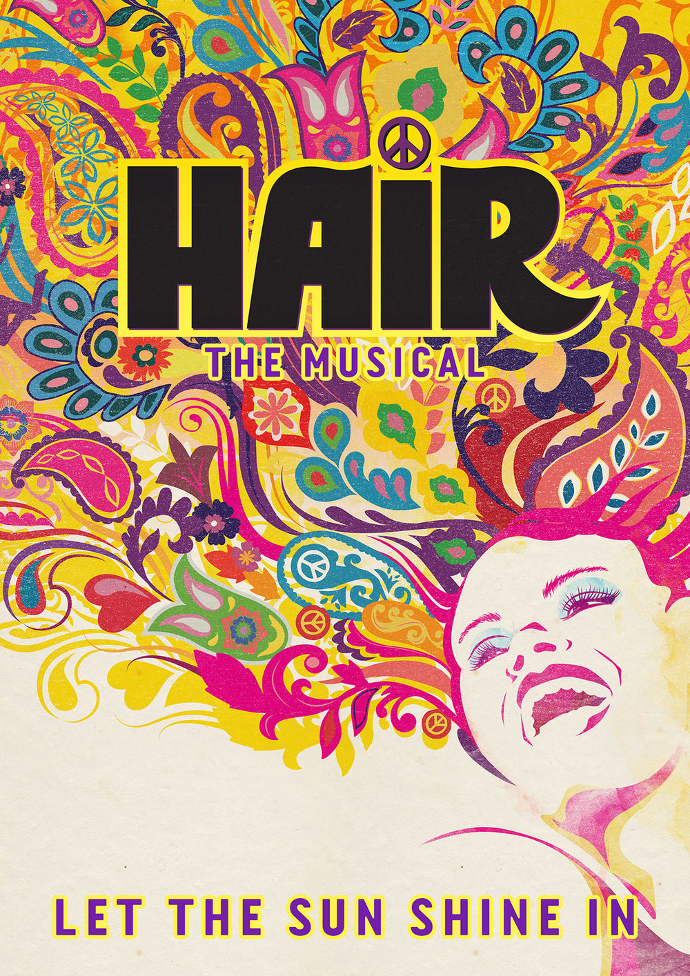 Hair The Musical theatre poster