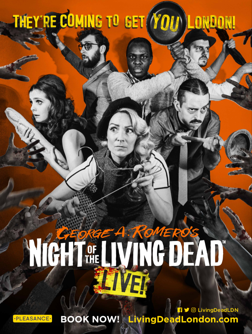 Night of the Living Dead theatre poster
