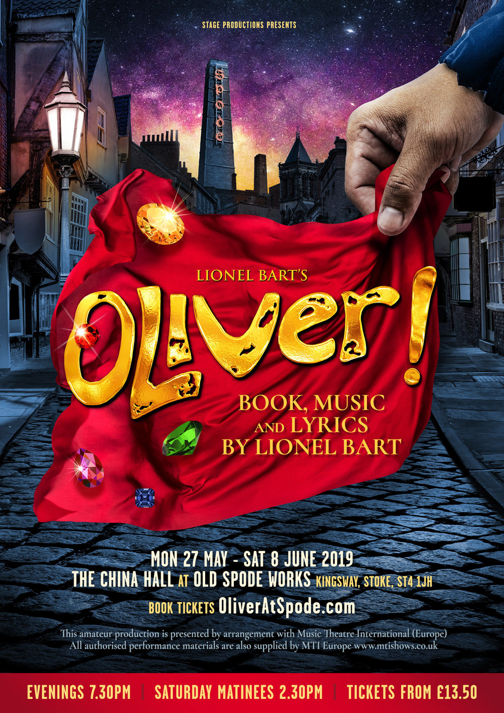 Oliver! The Musical theatre poster