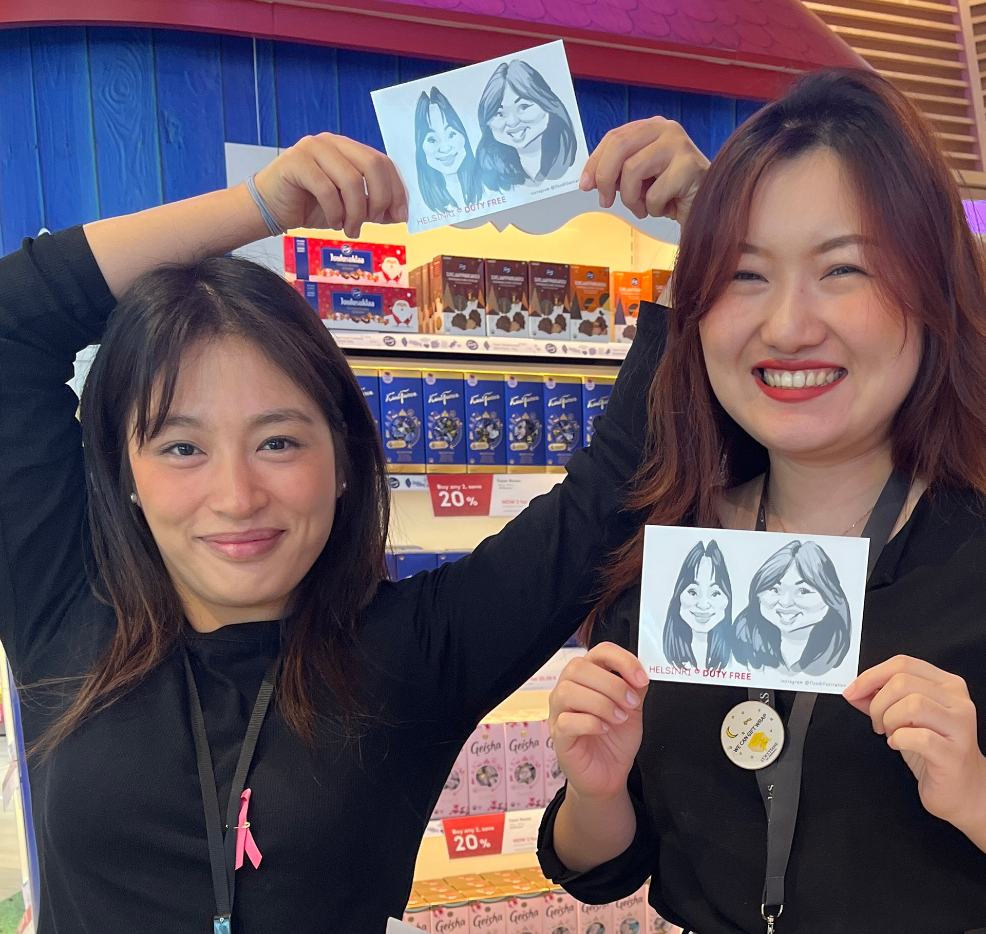 karikatyrtecknare HelsinkiDutyFree