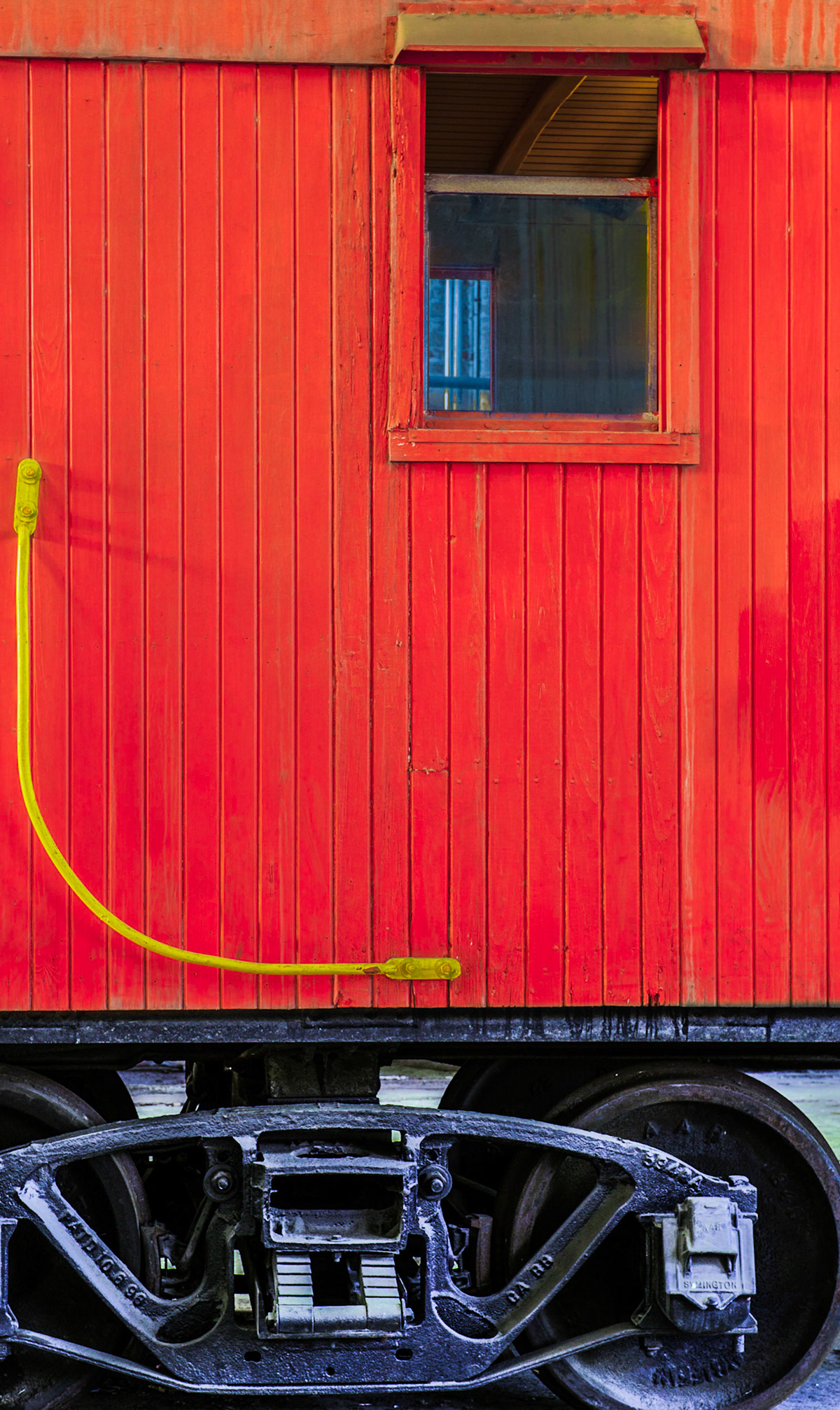 Red caboose.