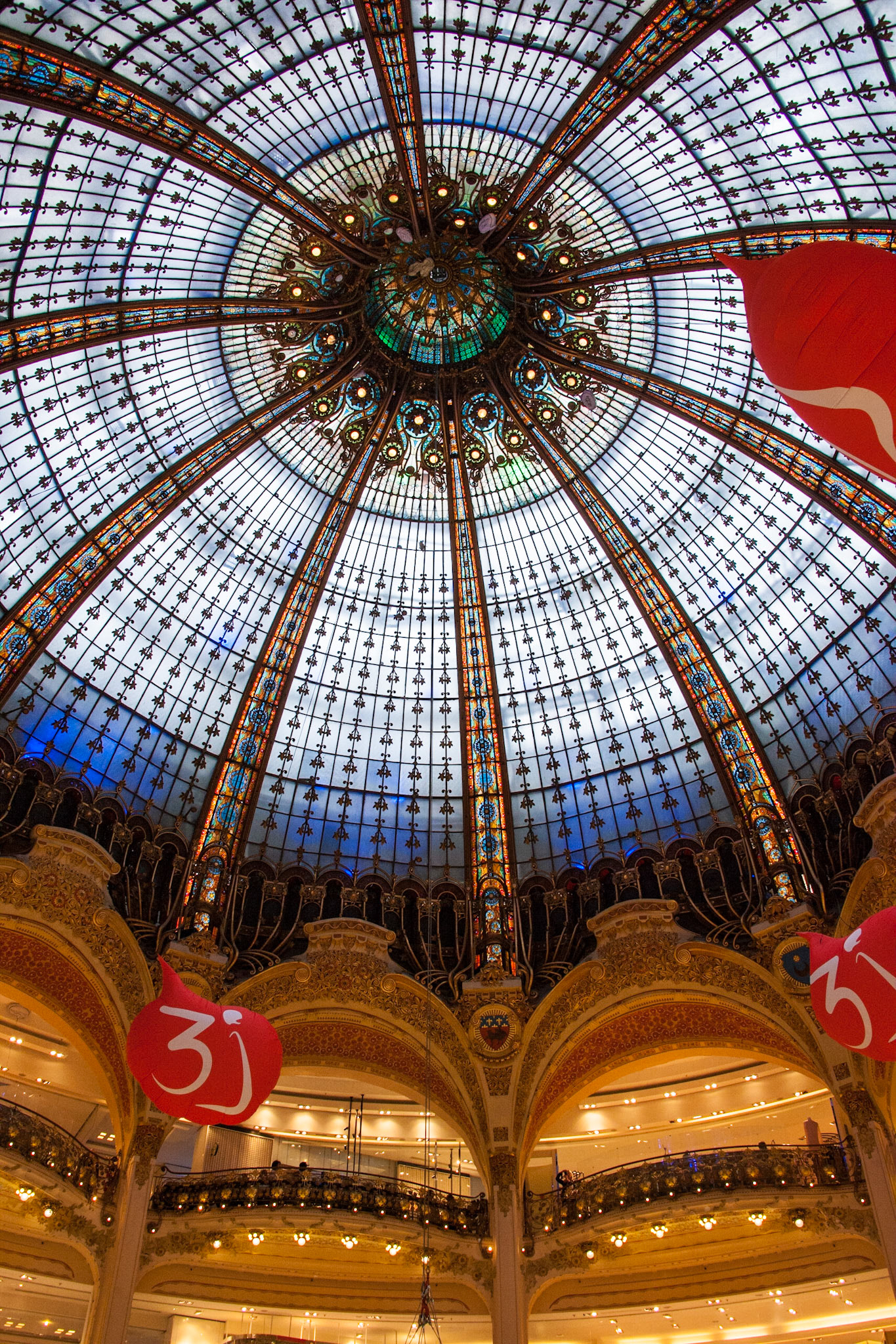 Galeries Lafayette dome. Paris, France