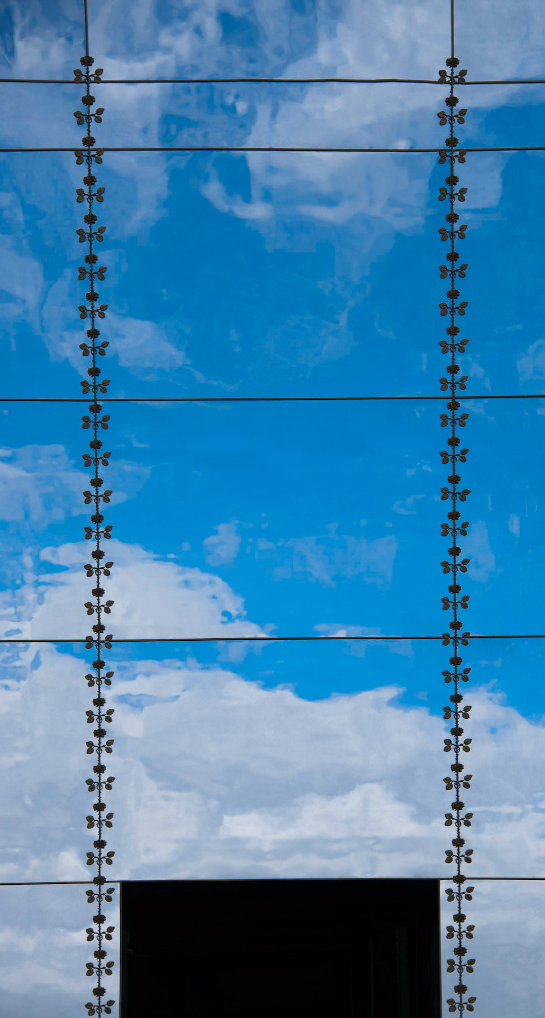 Reflected clouds. Paris, France