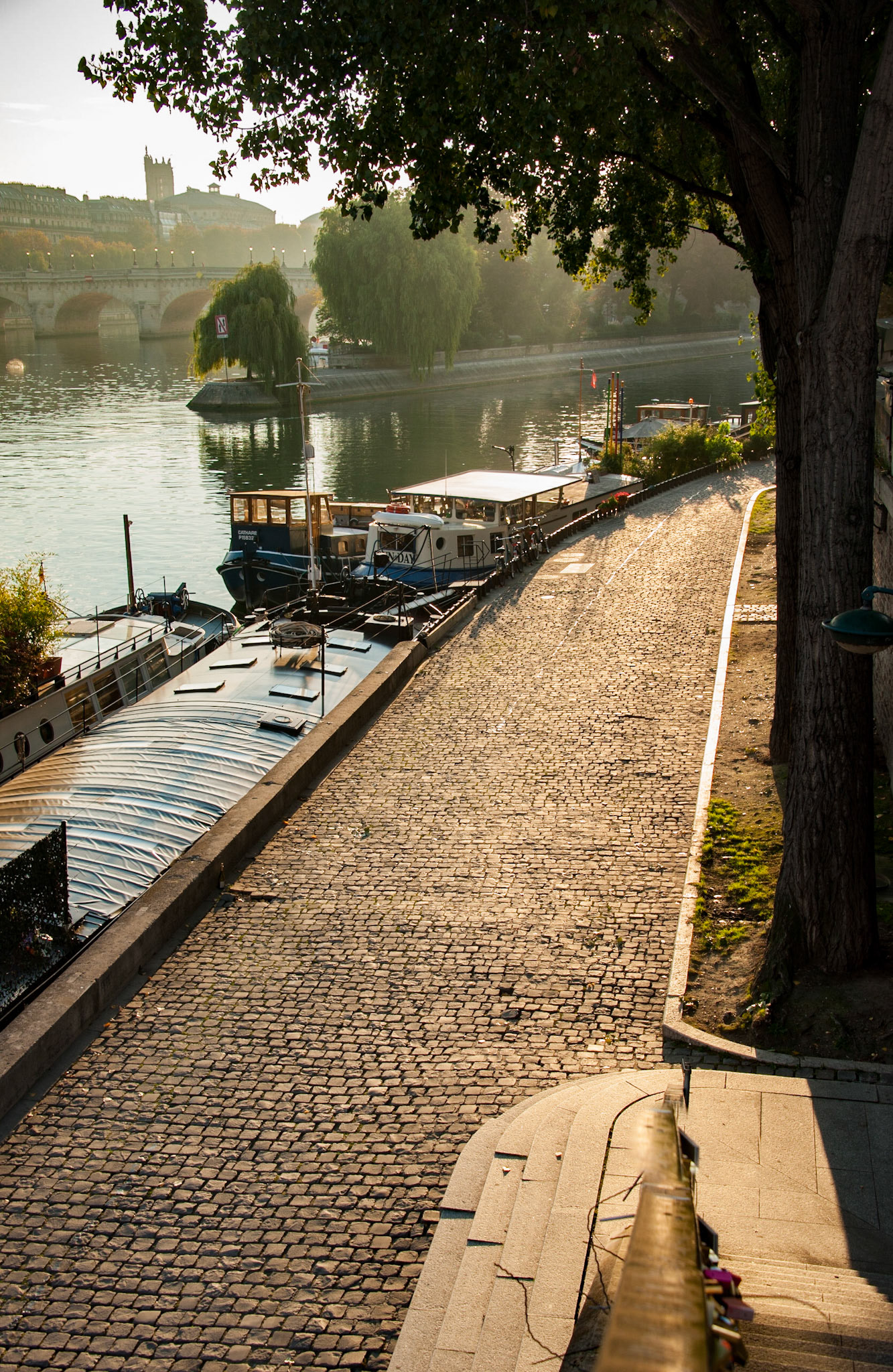 Brick walkway. Paris, France