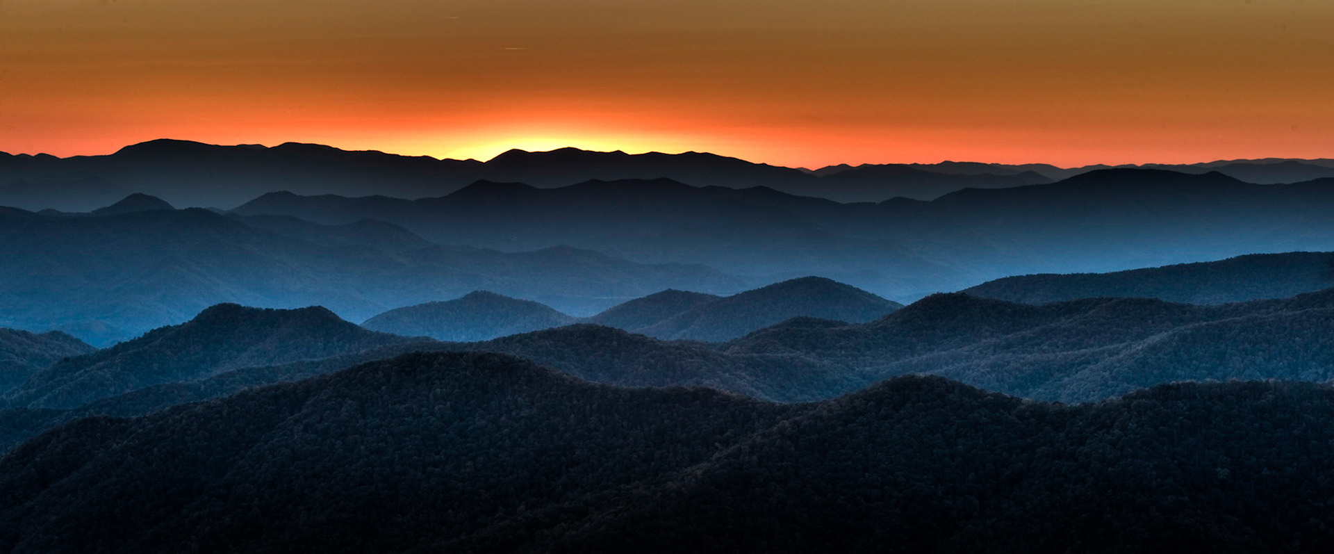 Sunset from Blue Ridge Parkway.