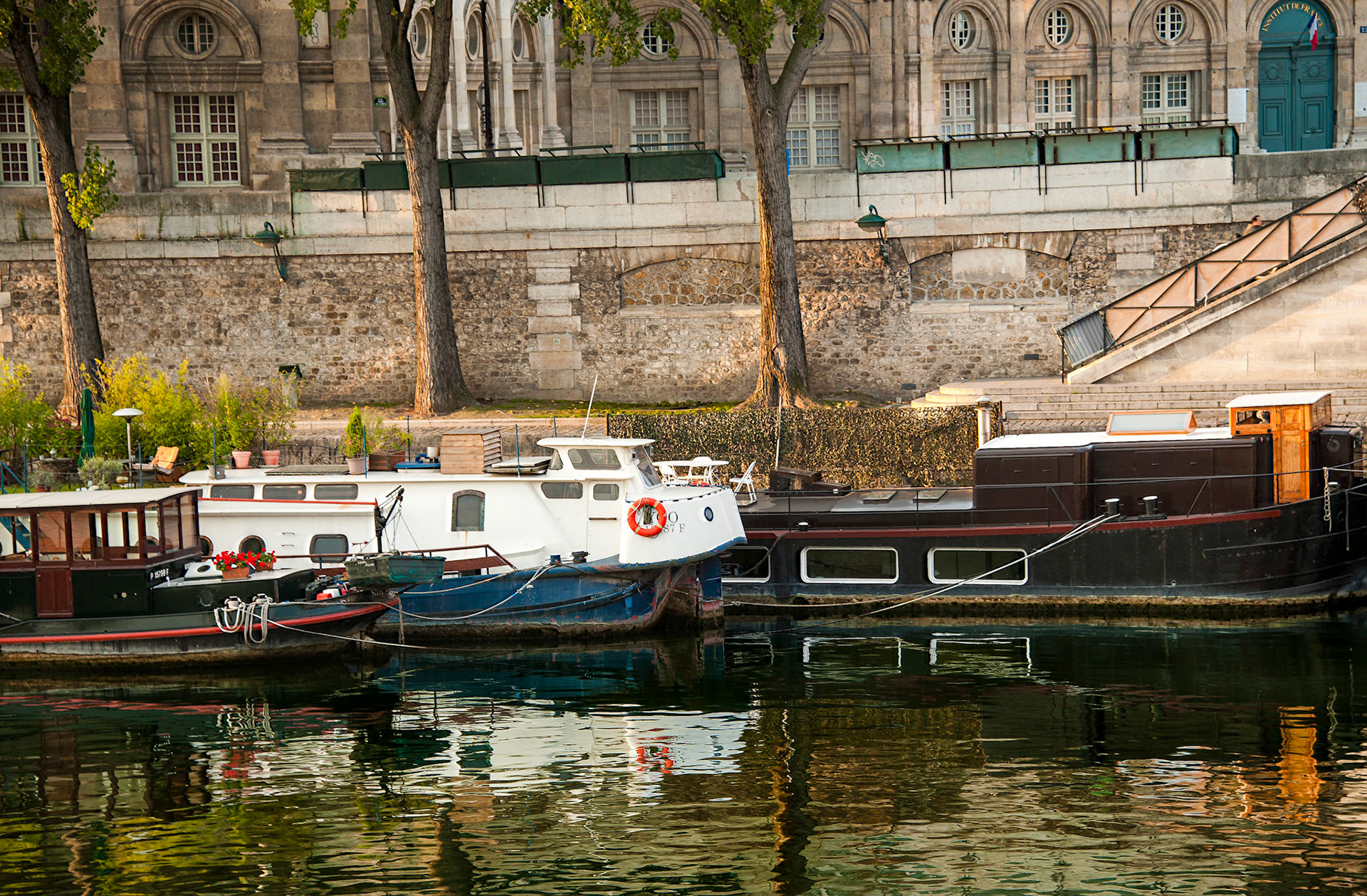 Barges on Seine