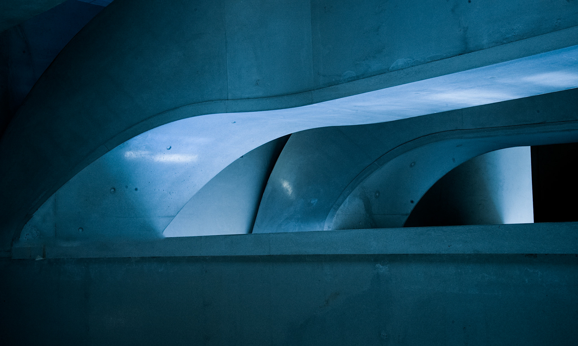 Blue arches. Paris, France