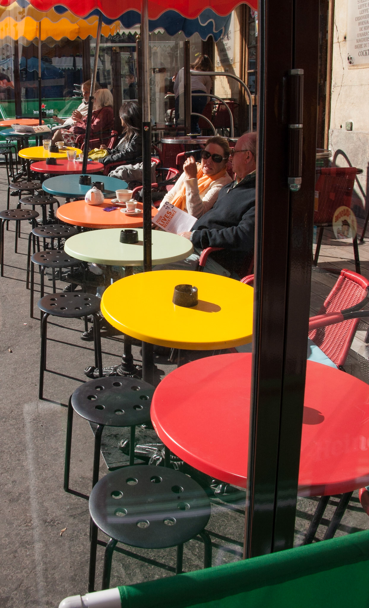 Sidewalk circles. Paris, France