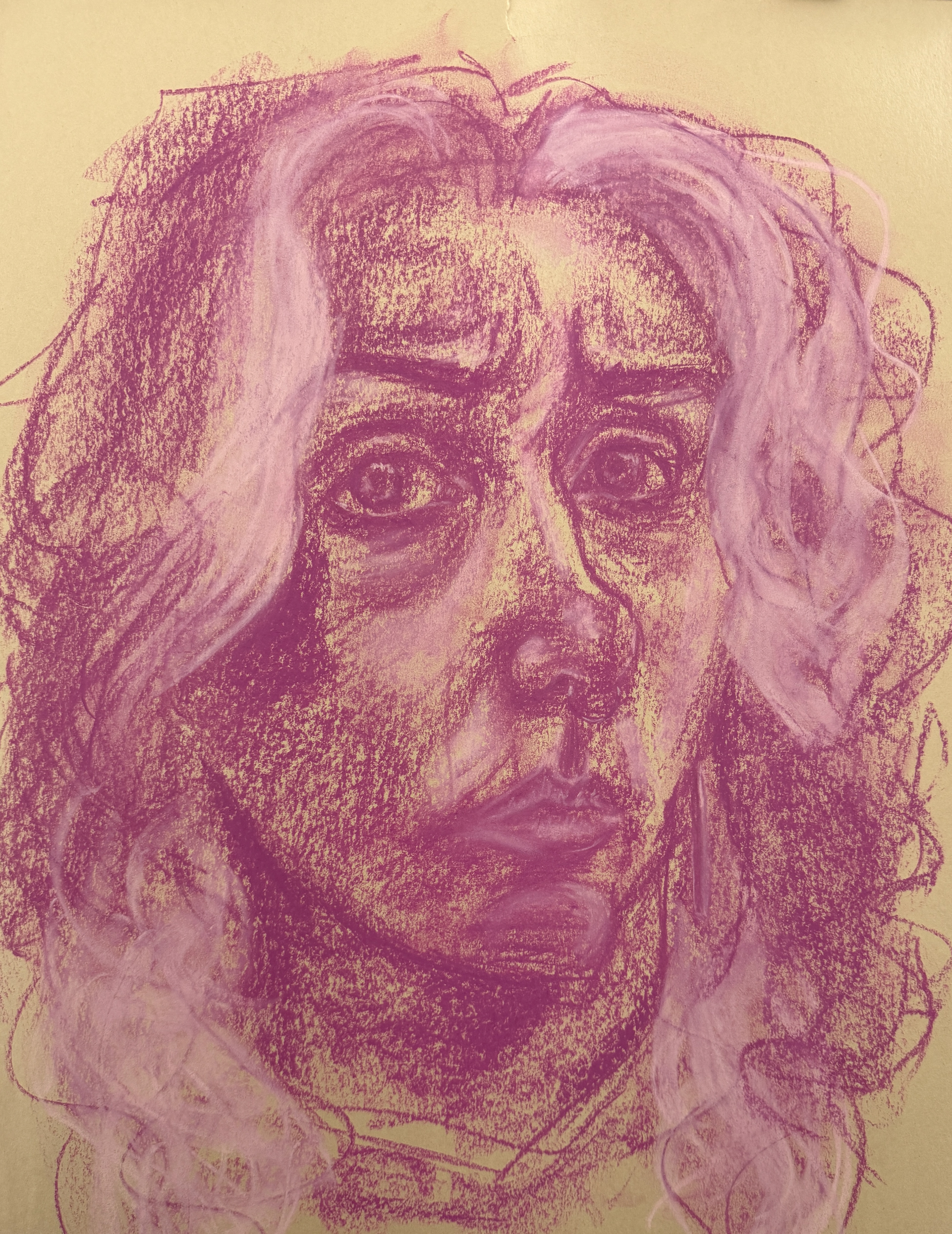Self Portrait (2026) 18x24 Soft Pastels on paper