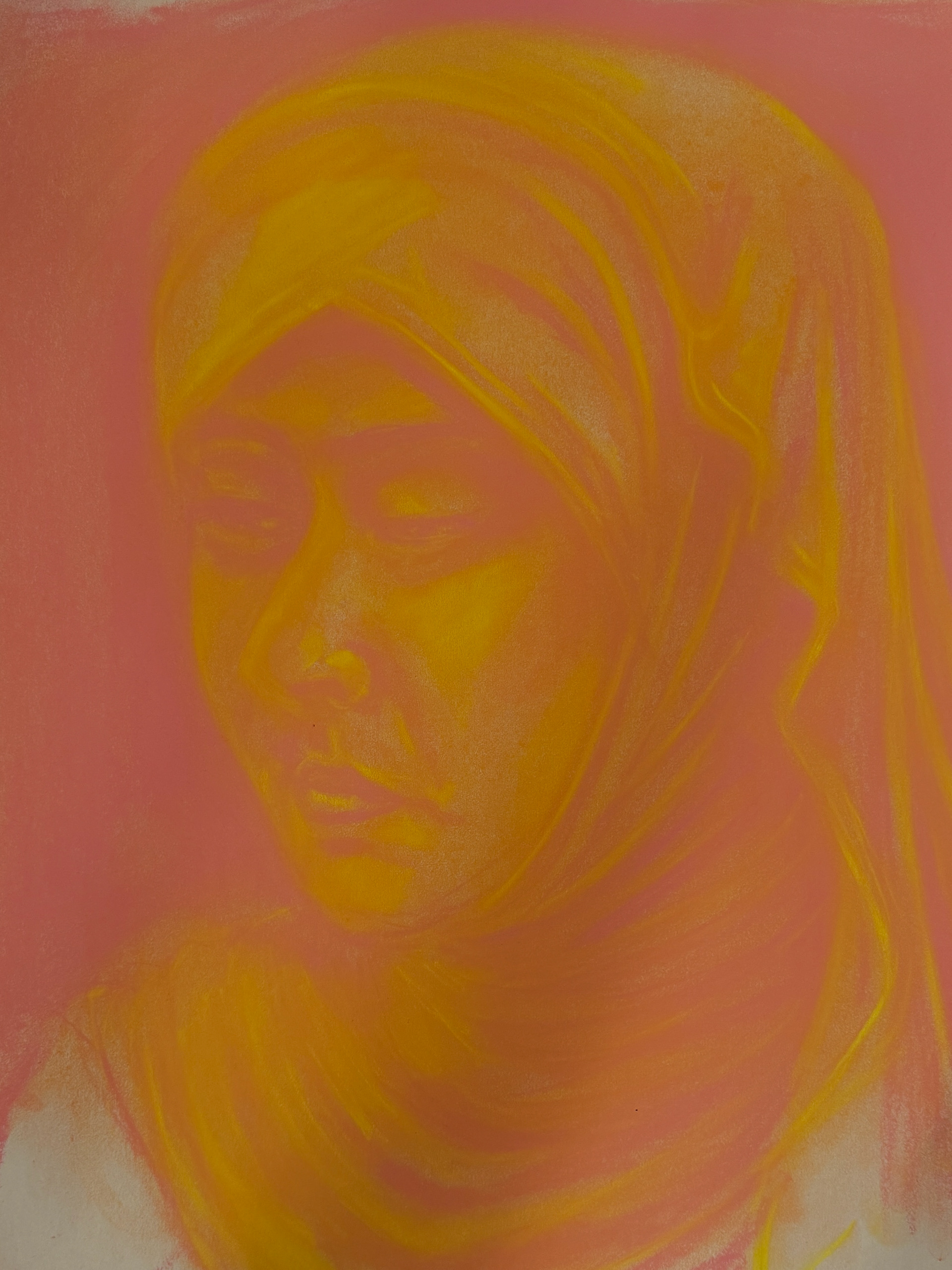 Warm Head Study (2026) 18x24 Soft Pastels on Paper