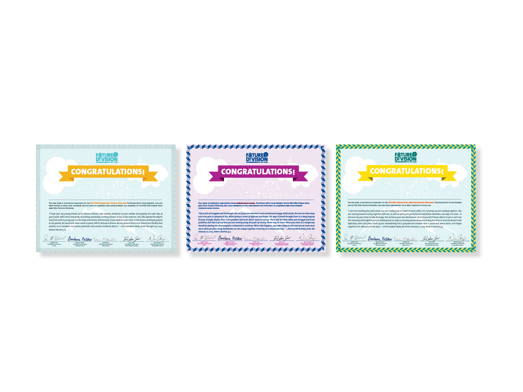 Graduation Certificates