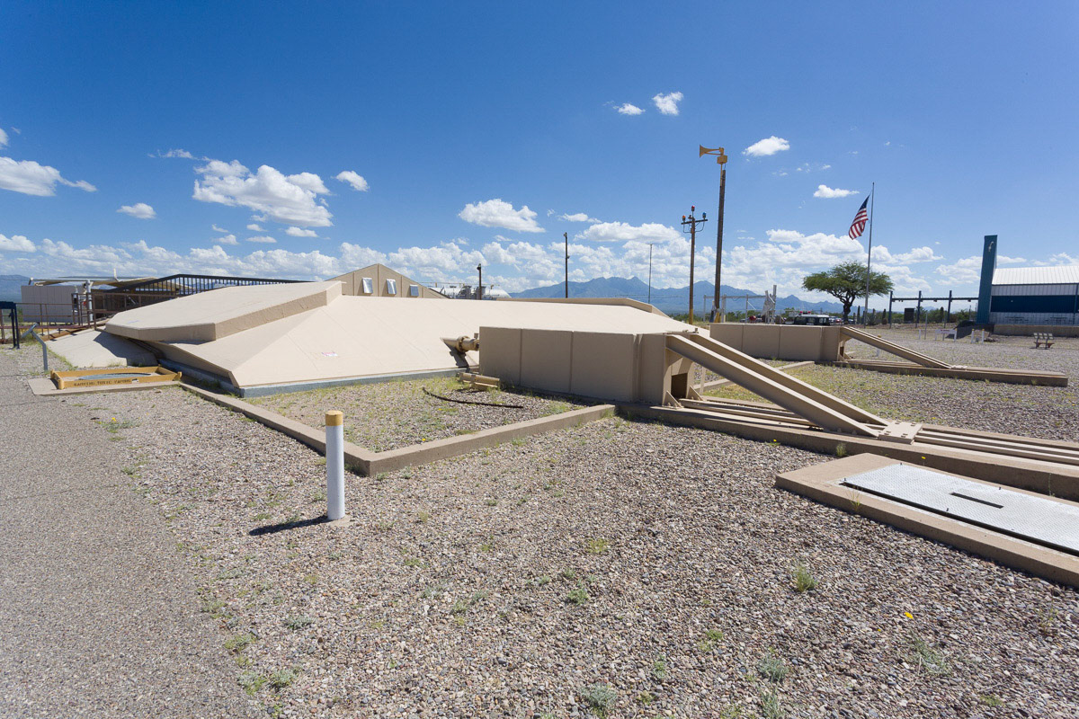 Sliding Concrete Blast Door Disabled