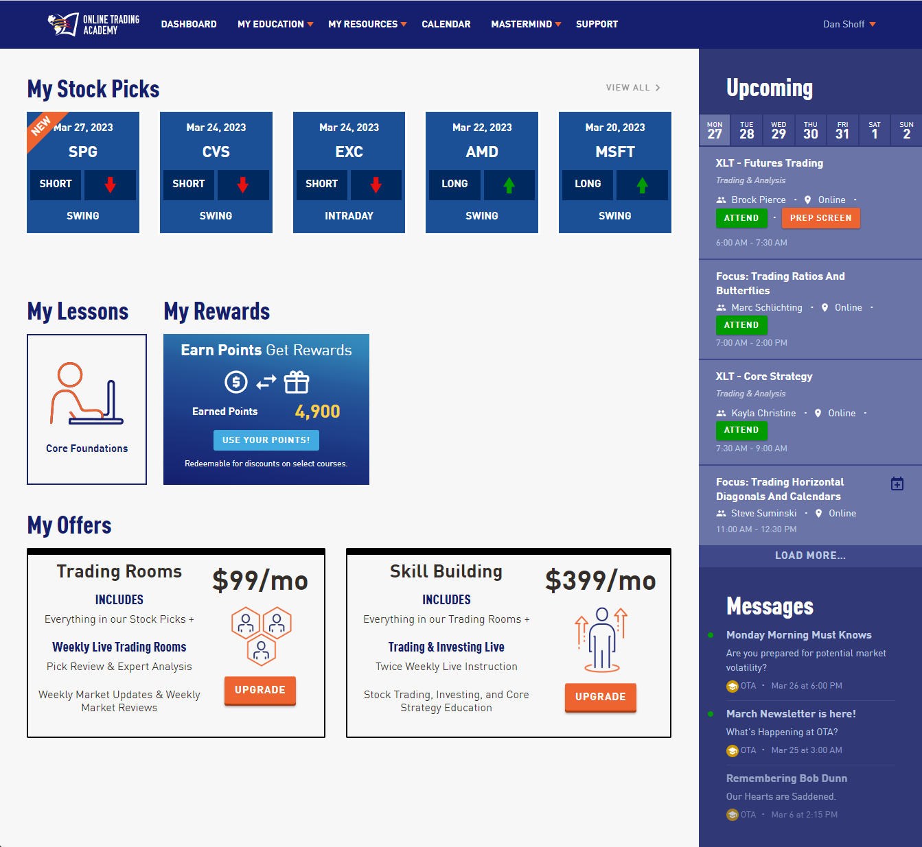 StrategicTrader Dashboard