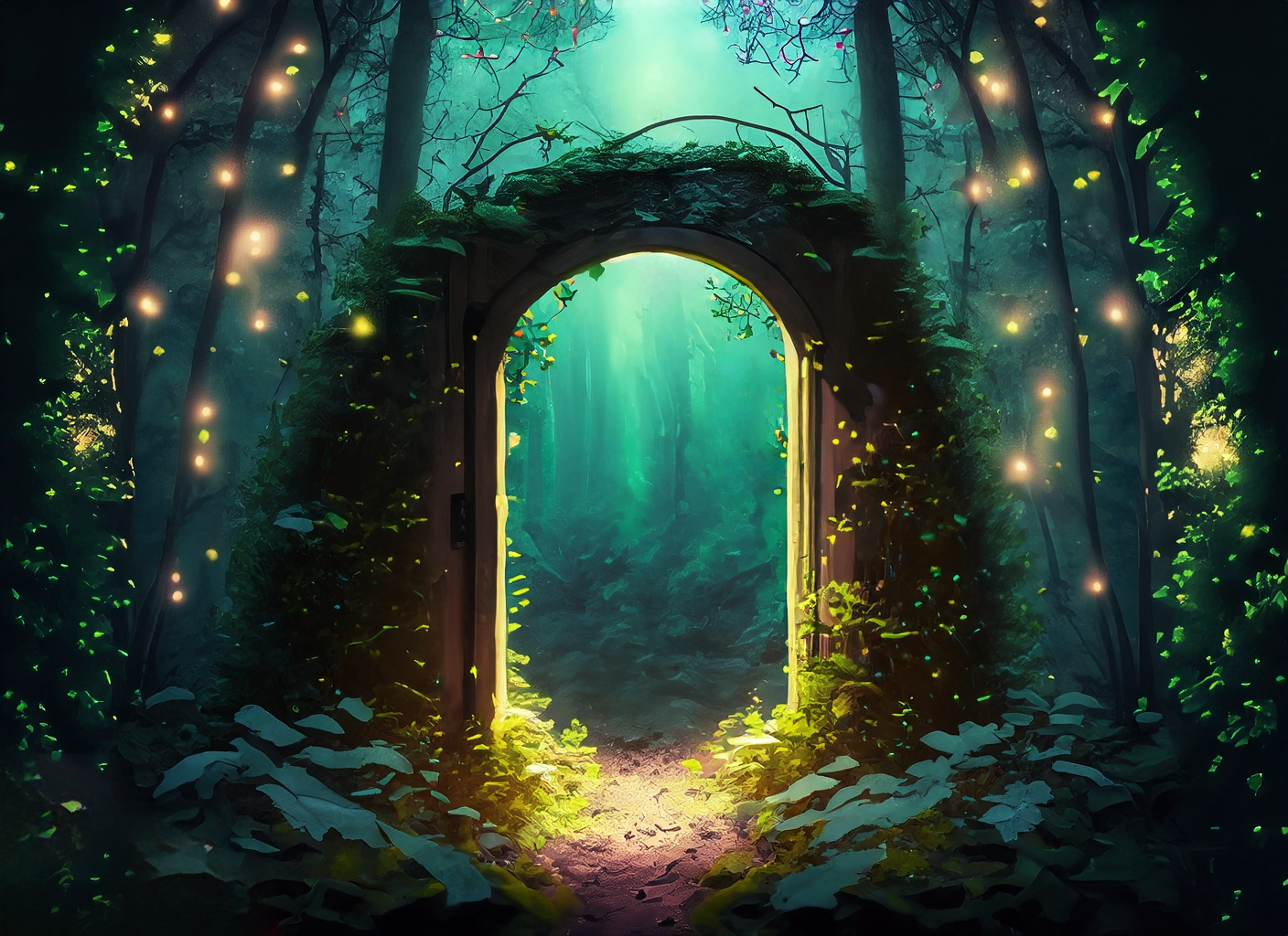 Door in a Magic Forest