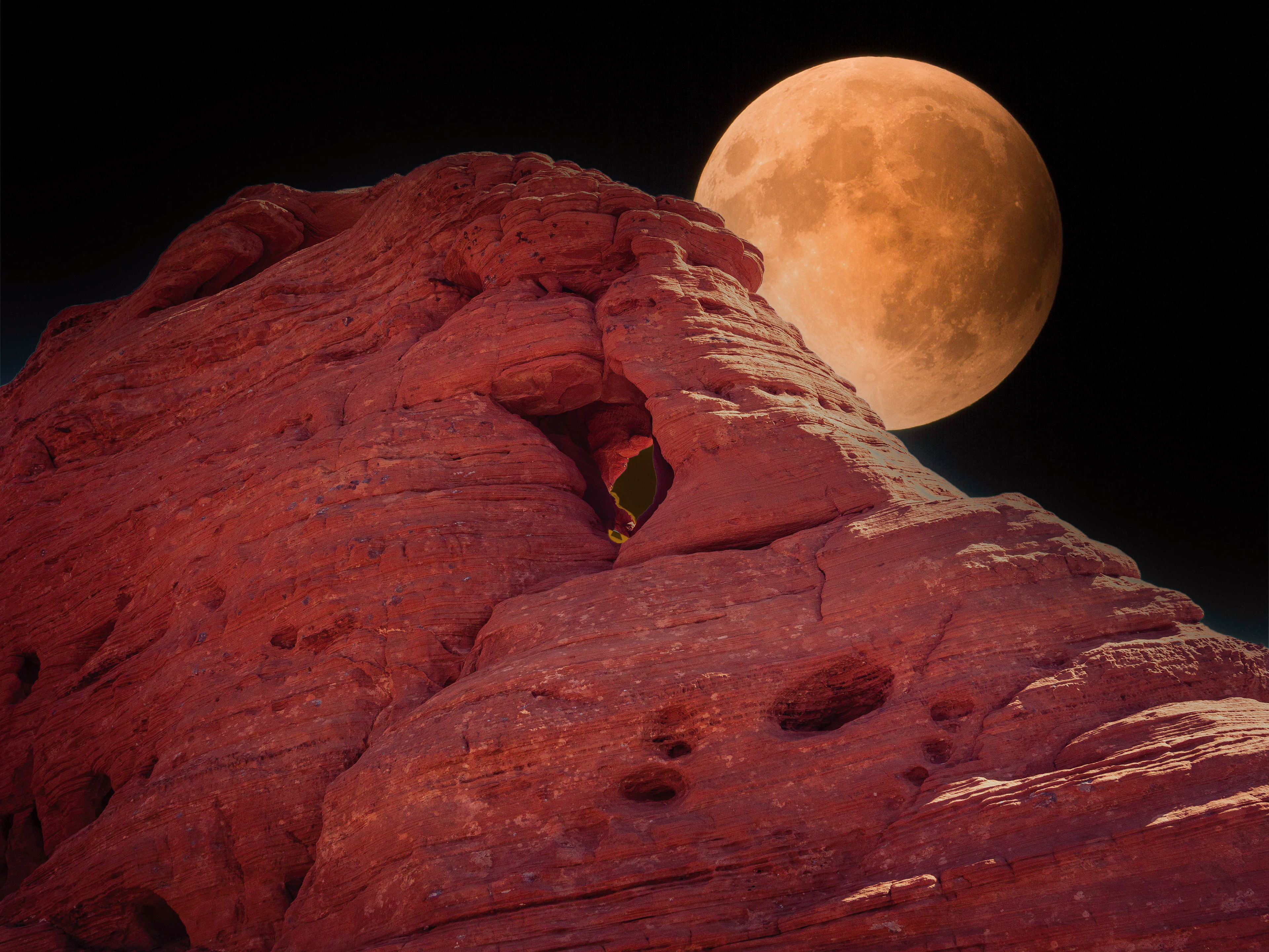 Moon Valley of Fire