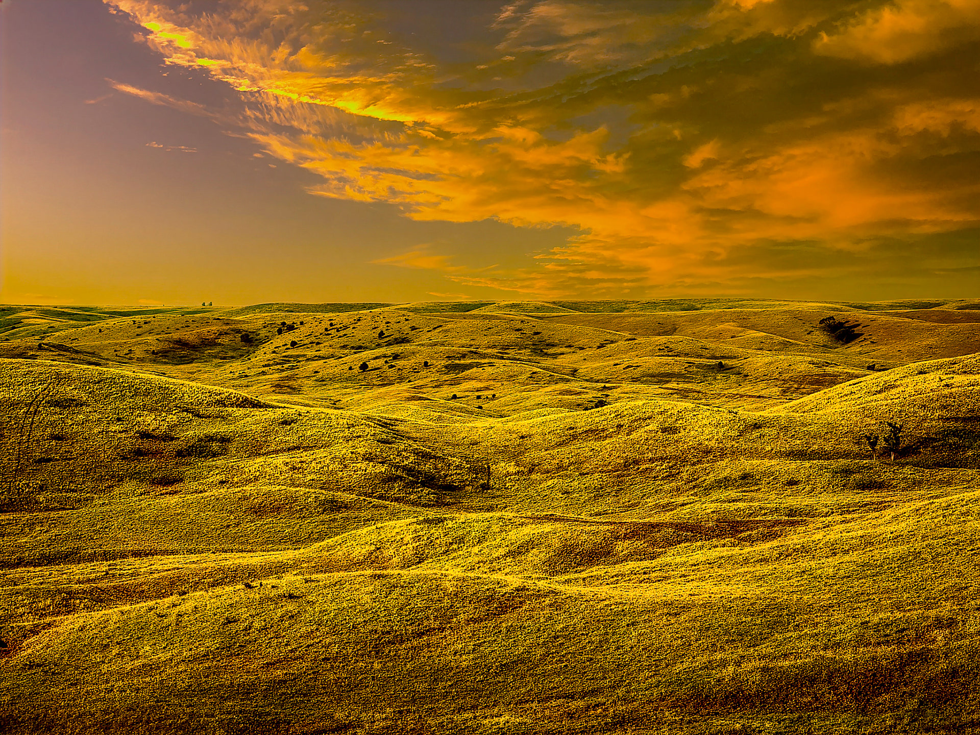Flint Hills Sunset, Kansas
